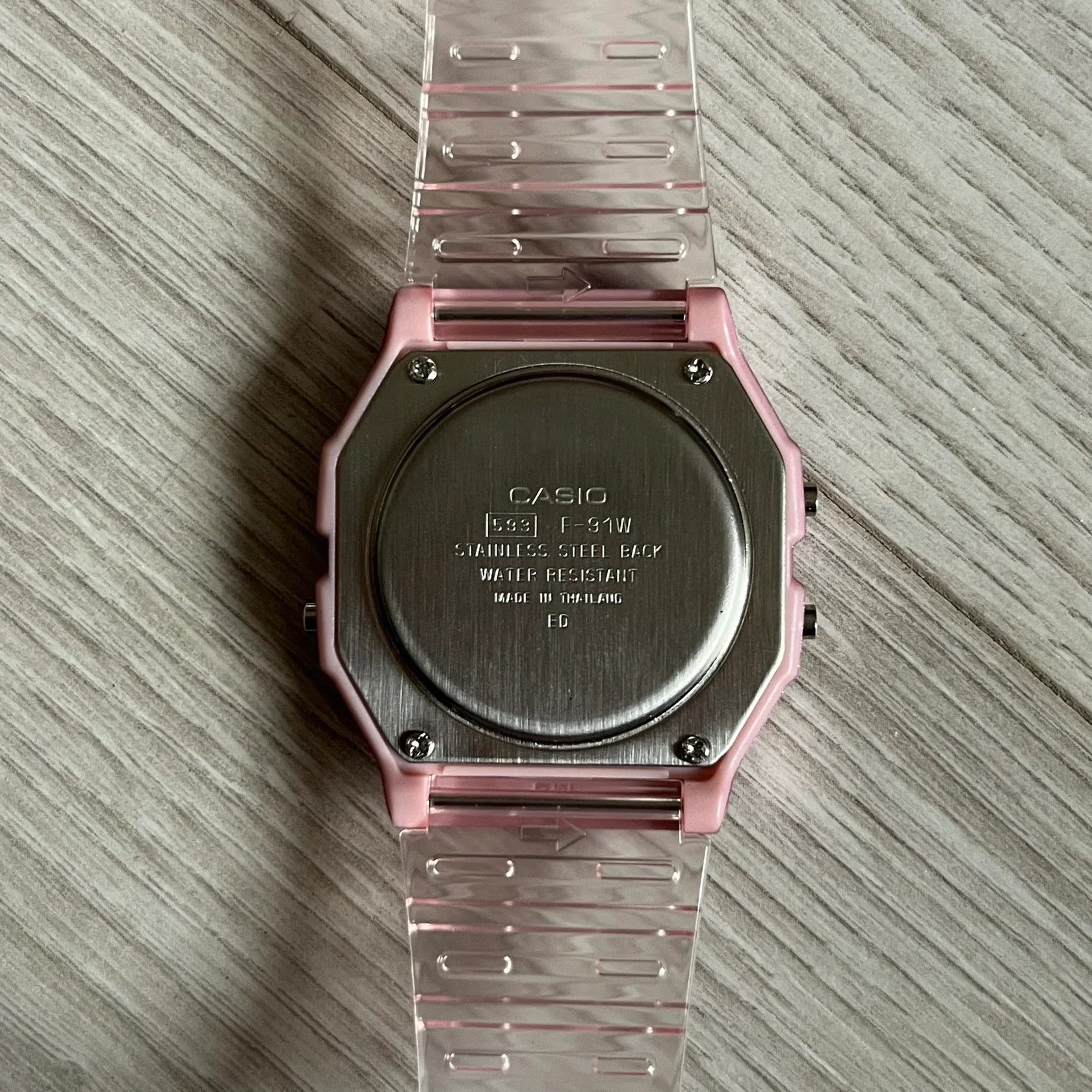 Casio Casio F-91W "Love Eyes" Pink Digital Watch Size ONE SIZE - 10 Thumbnail