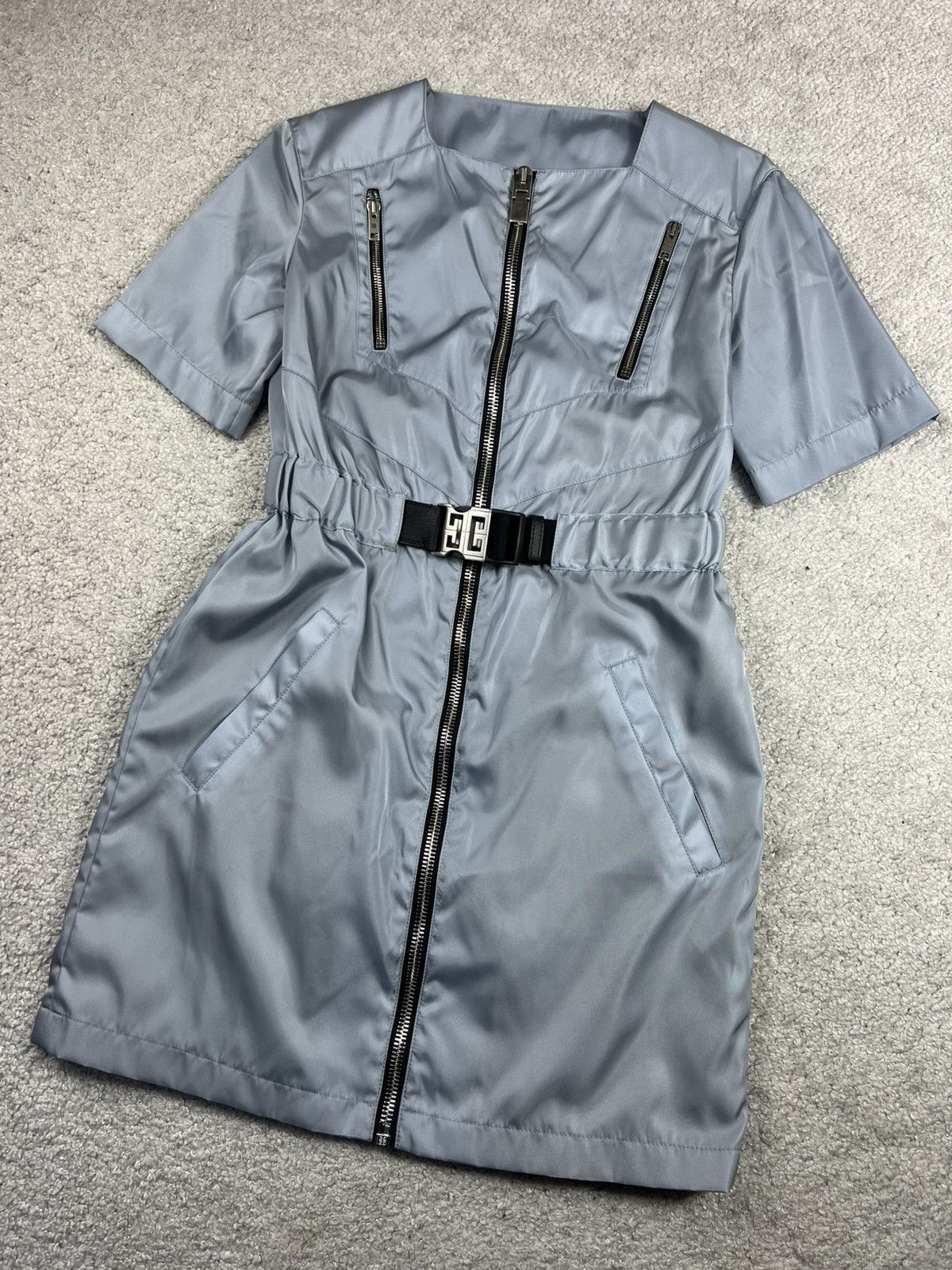 Givenchy Givenchy 4G Belted Blue Mini Dress Size XS / US 0-2 / IT 36-38 - 3 Thumbnail