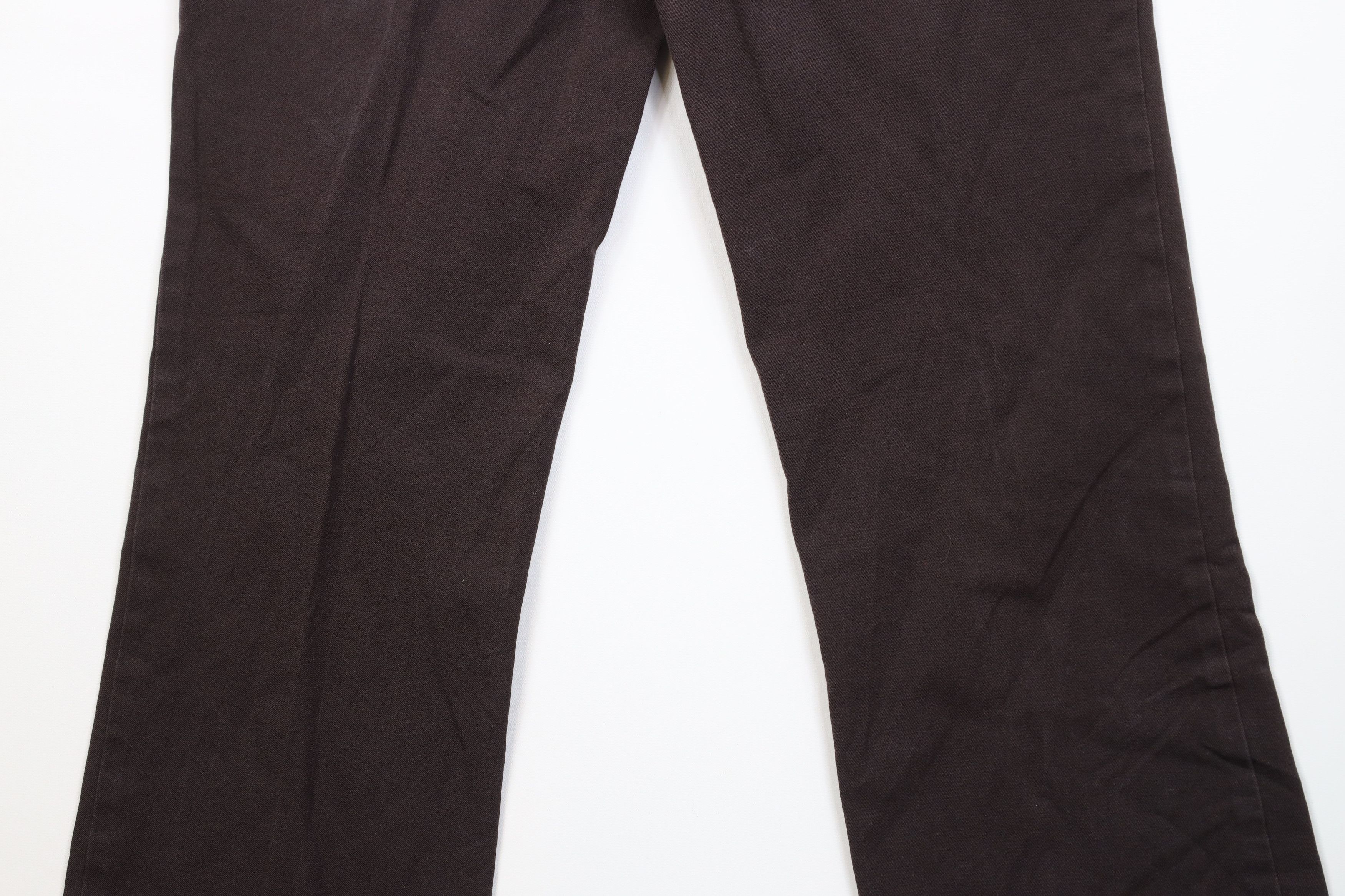 Vintage Vintage 90s Y2K Streetwear Flared Wide Leg Pants Brown Size 32" / US 10 / IT 46 - 10 Thumbnail