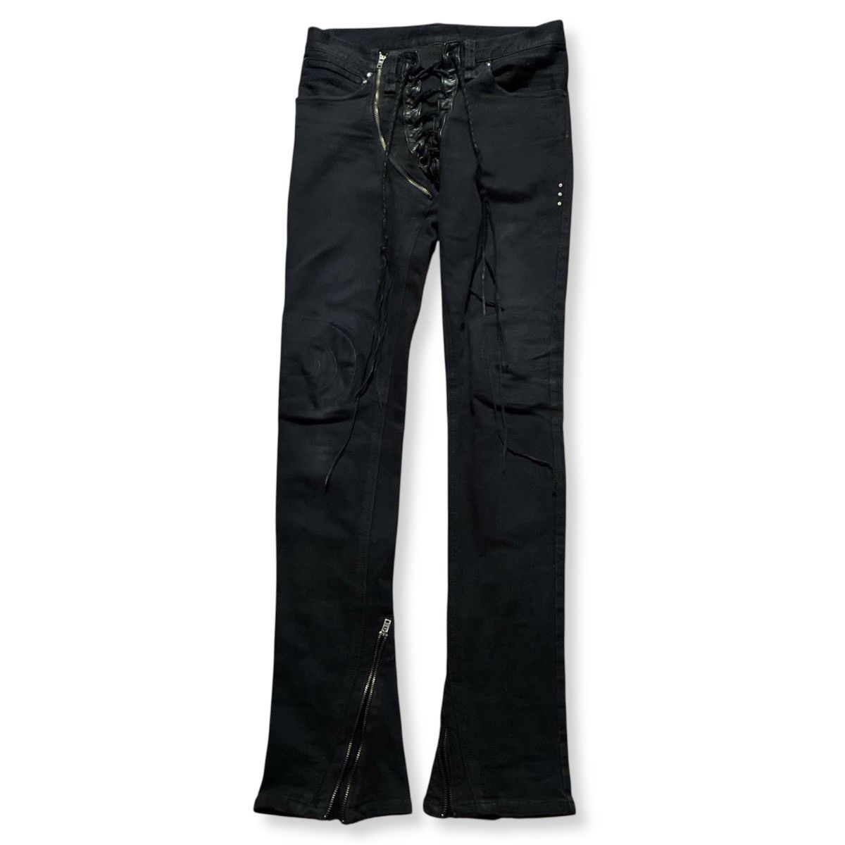 If Six Was Nine Ifsixwasnine pinstripe sera laceup denims | Grailed