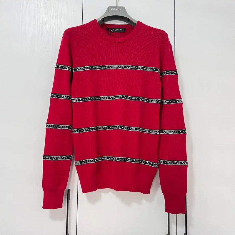 Versace Versace Long Sleeve Cotton Blend Sweater 0089 Size US XS / EU 42 / 0 - 1 Thumbnail
