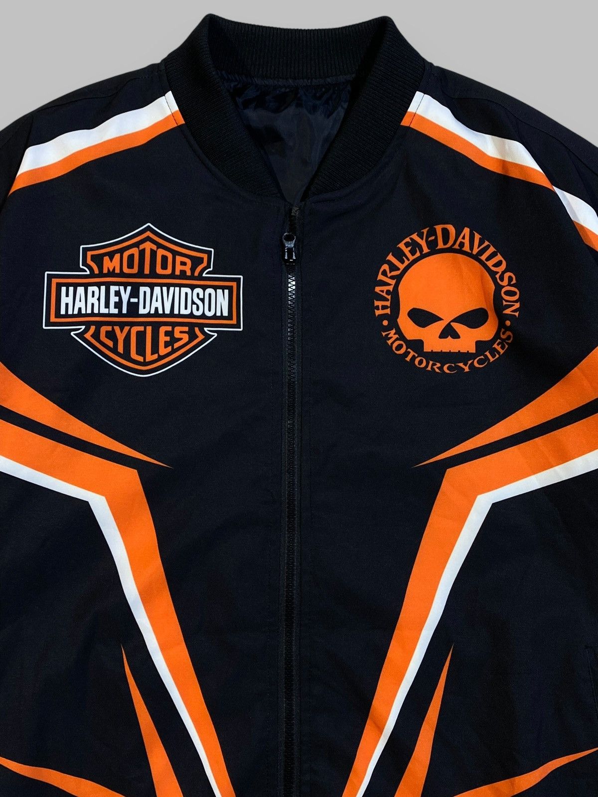 Harley Davidson 🔥 HARLEY DAVIDSON BIKER JACKET Y2K FLAMES PUNK ROCK VIBES Size US XL / EU 56 / 4 - 4 Thumbnail