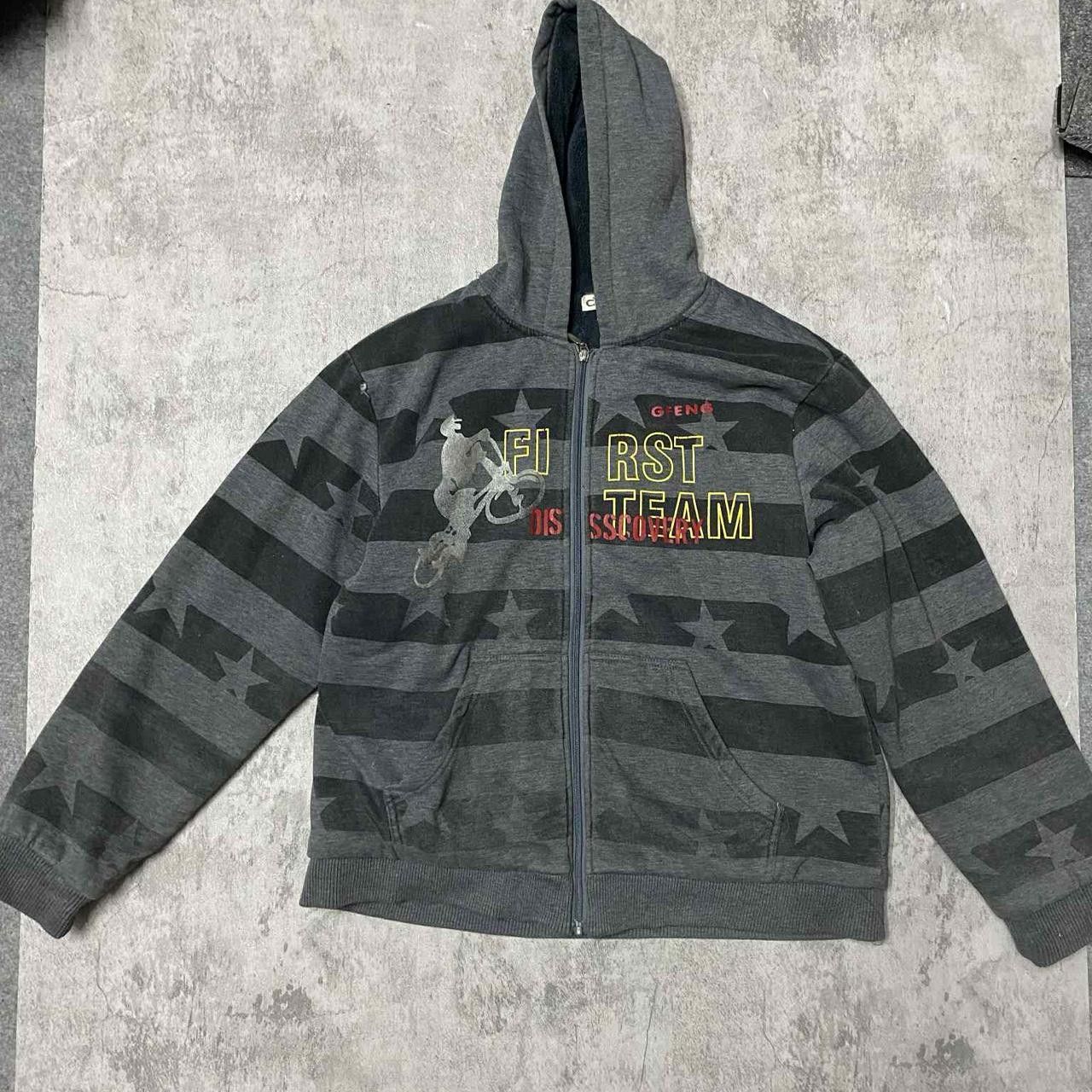 Other Grey and black First Team zip up hoodie #skater Size US S / EU 44-46 / 1 - 1 Thumbnail