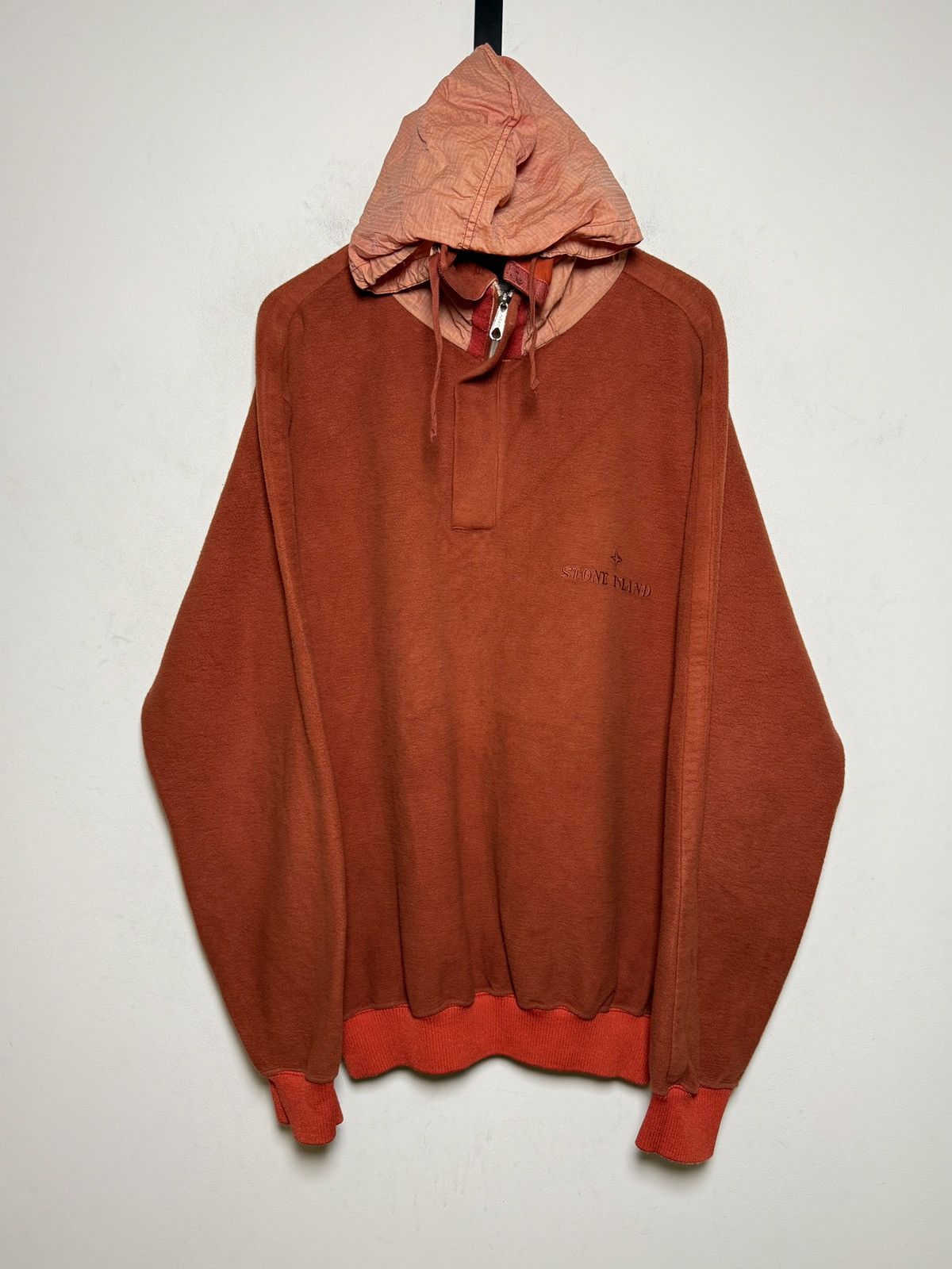 Stone Island Vintage Stone Island Marina fleece hoodie Size US L / EU 52-54 / 3 - 1 Thumbnail