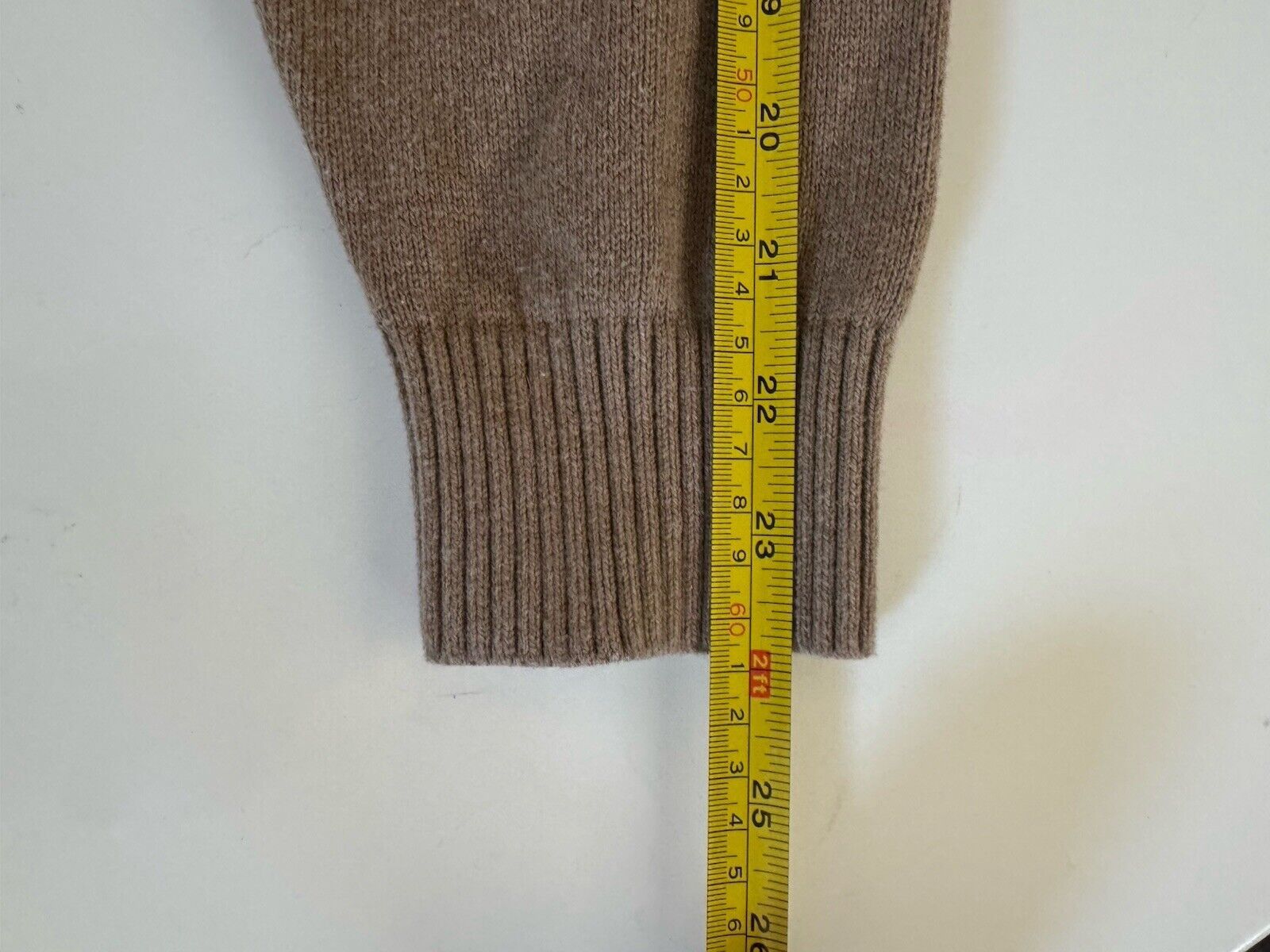 L.L. Bean LL Bean Sweater Men L Beige Cotton Cashmere Blend Size US L / EU 52-54 / 3 - 4 Thumbnail