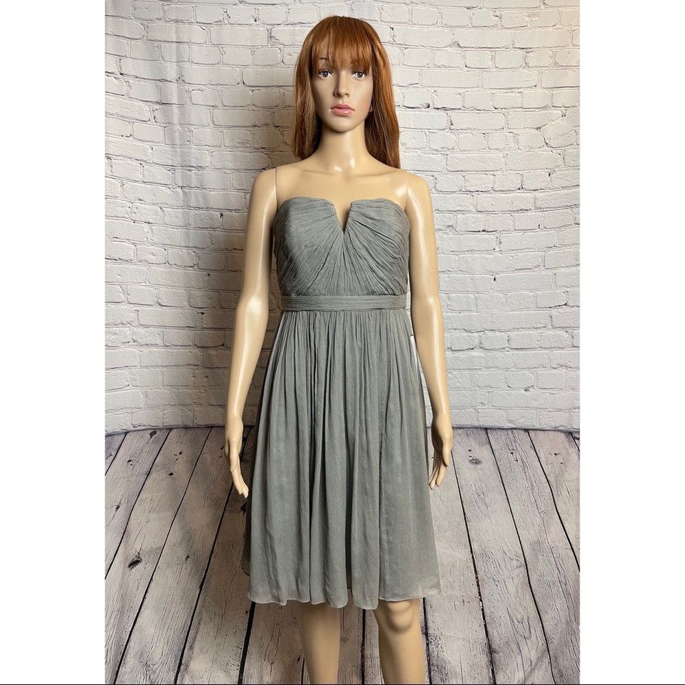 J.Crew NWT New J. Crew Nadia Silk Chiffon Bridesmaid Prom Dress Gr Size M / US 6-8 / IT 42-44 - 2 Thumbnail