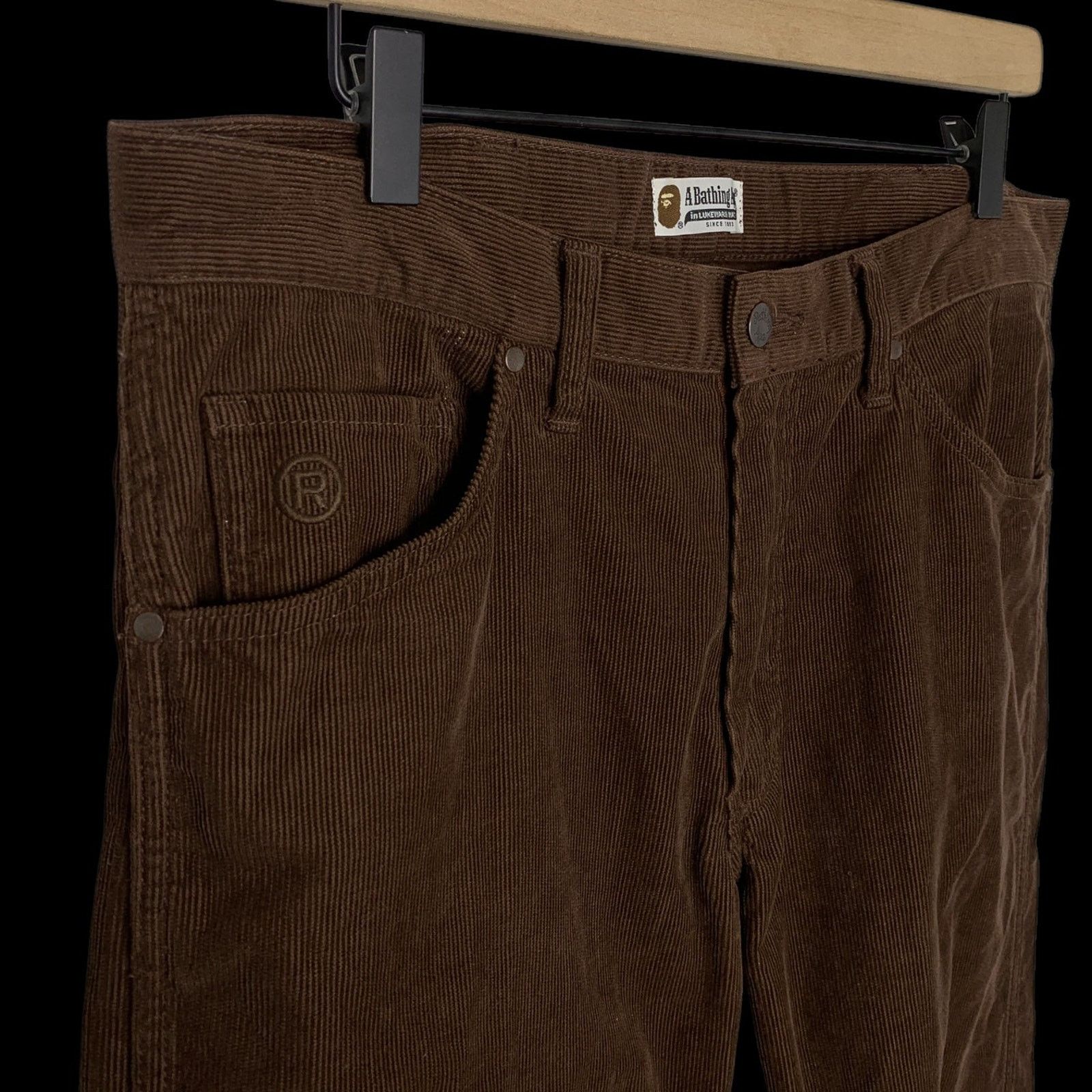 Bape OG Corduroy Pants (Brown) | L (~34) Size US 34 / EU 50 - 3 Thumbnail