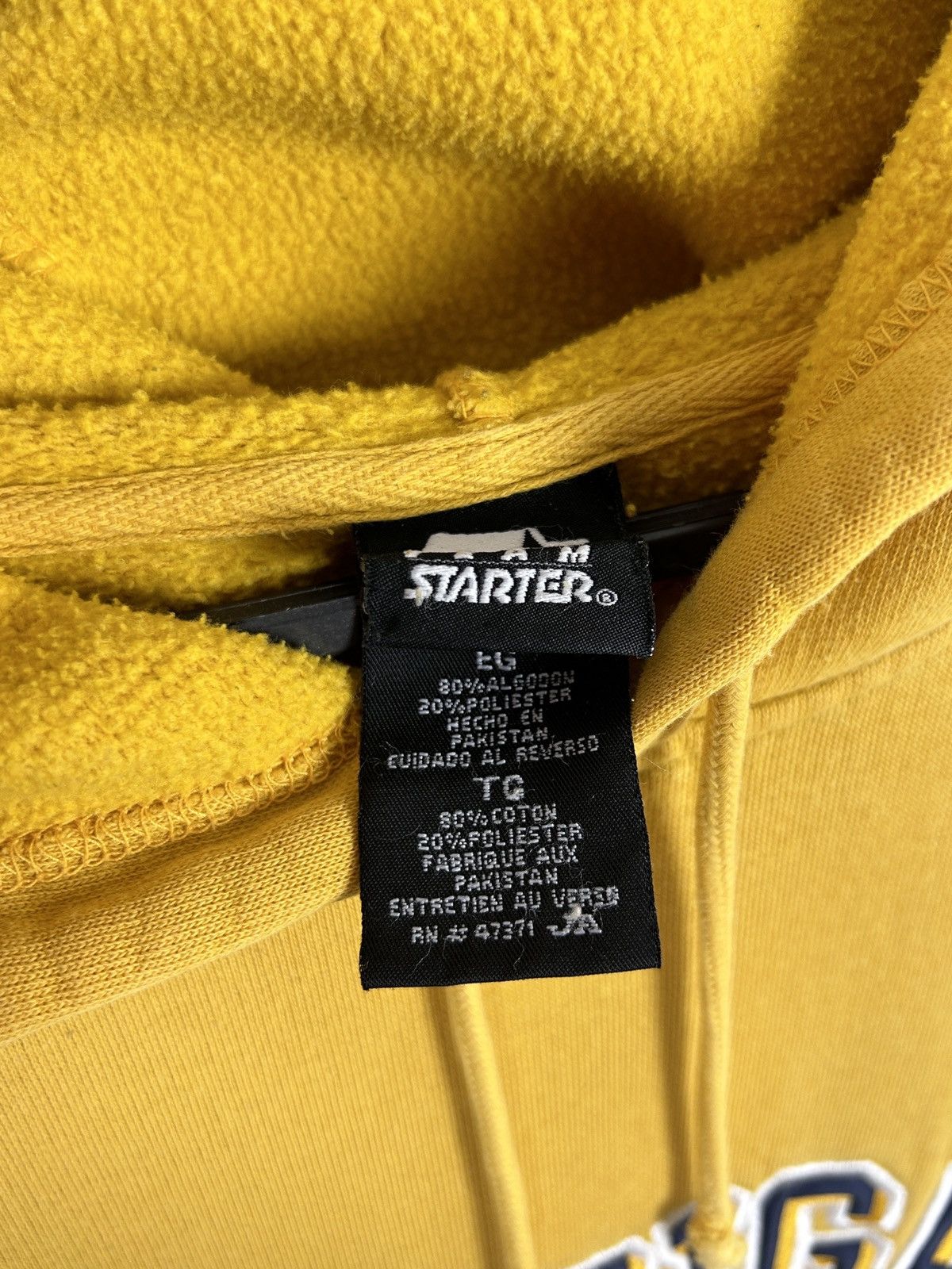Starter Vintage Starter Michigan College University Center Hoodie Size US XL / EU 56 / 4 - 8 Thumbnail