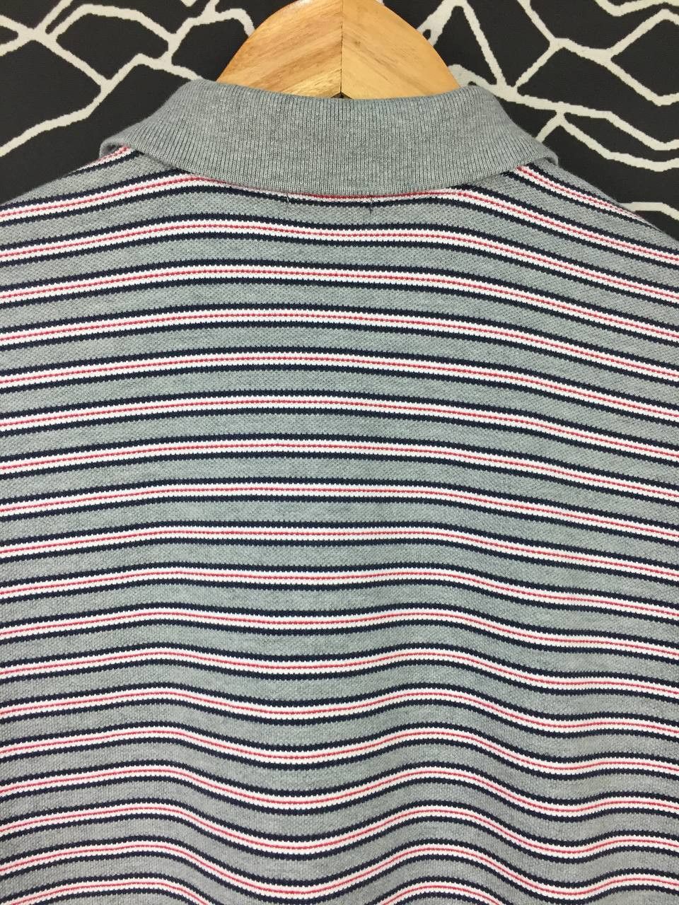 Japanese Brand × Uniqlo Vtg Uniqlo Casual Essential Striped Polo Tee Size US XL / EU 56 / 4 - 5 Thumbnail