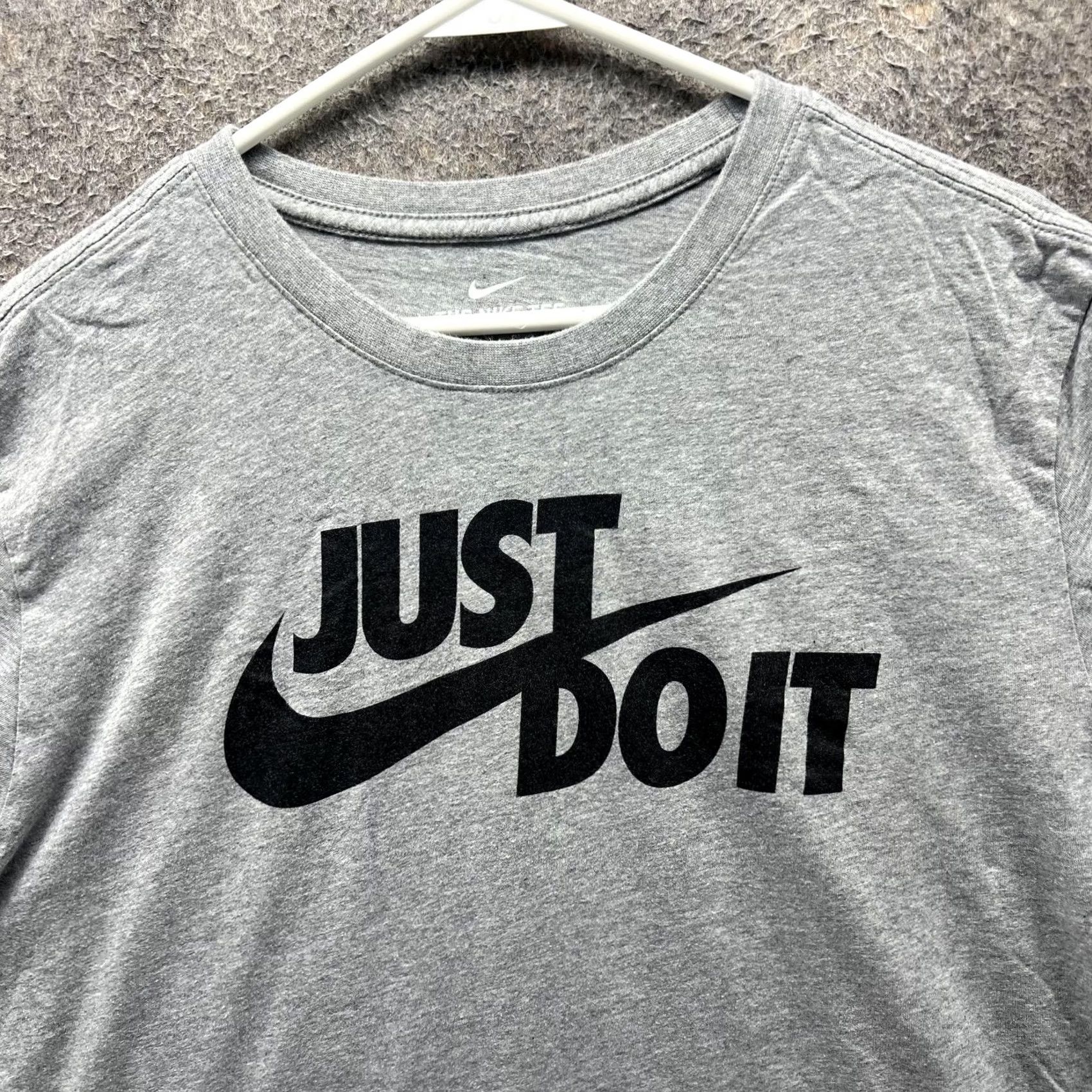 Nike Nike Shirt Mens Large Gray Just Do It Swoosh Graphic Tee Cotton Casual Size US L / EU 52-54 / 3 - 5 Thumbnail