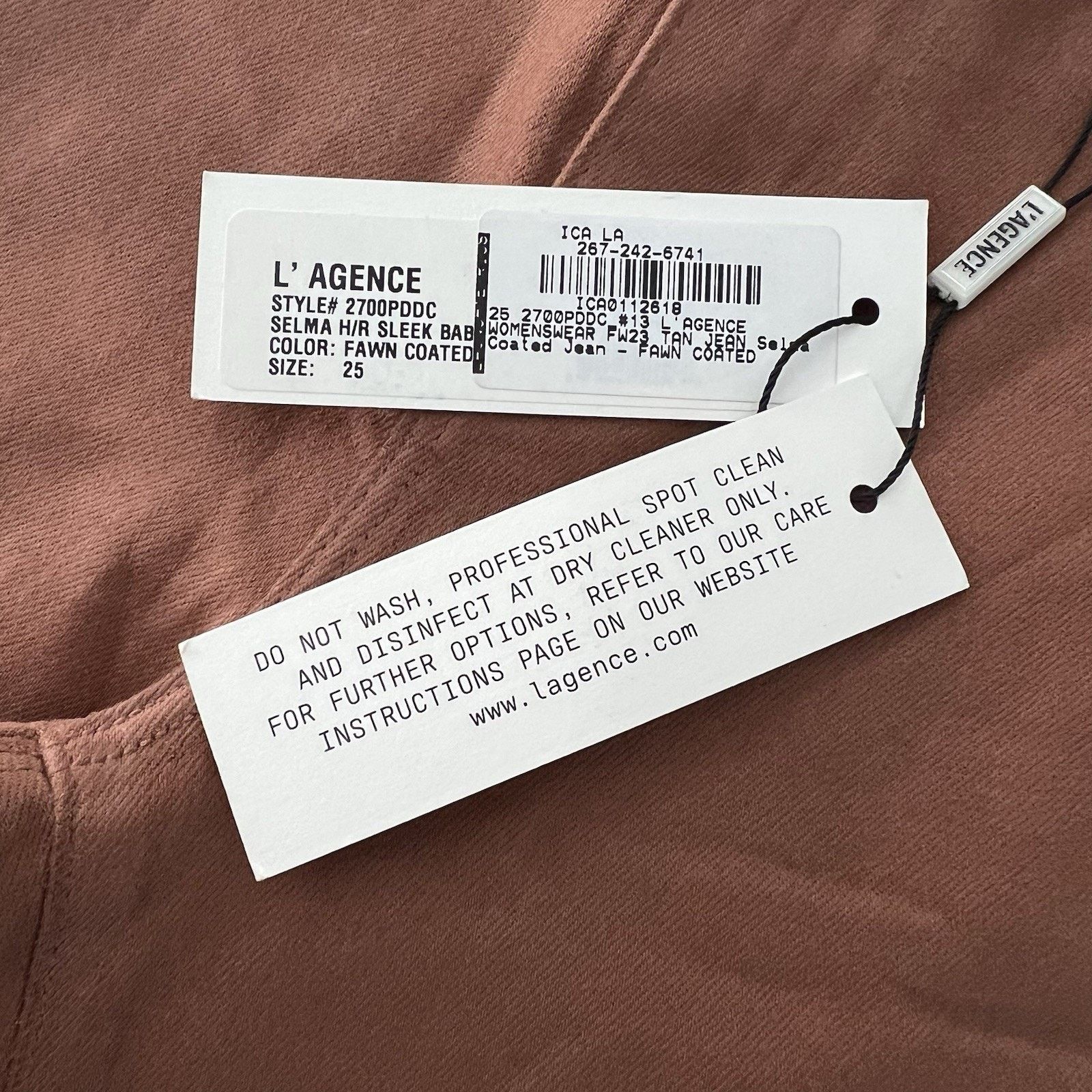 L'AGENCE L’Agence (25) Selma High Rise Baby Bootcut Coated Pants Size 25" / US 0 / IT 36 - 9 Thumbnail