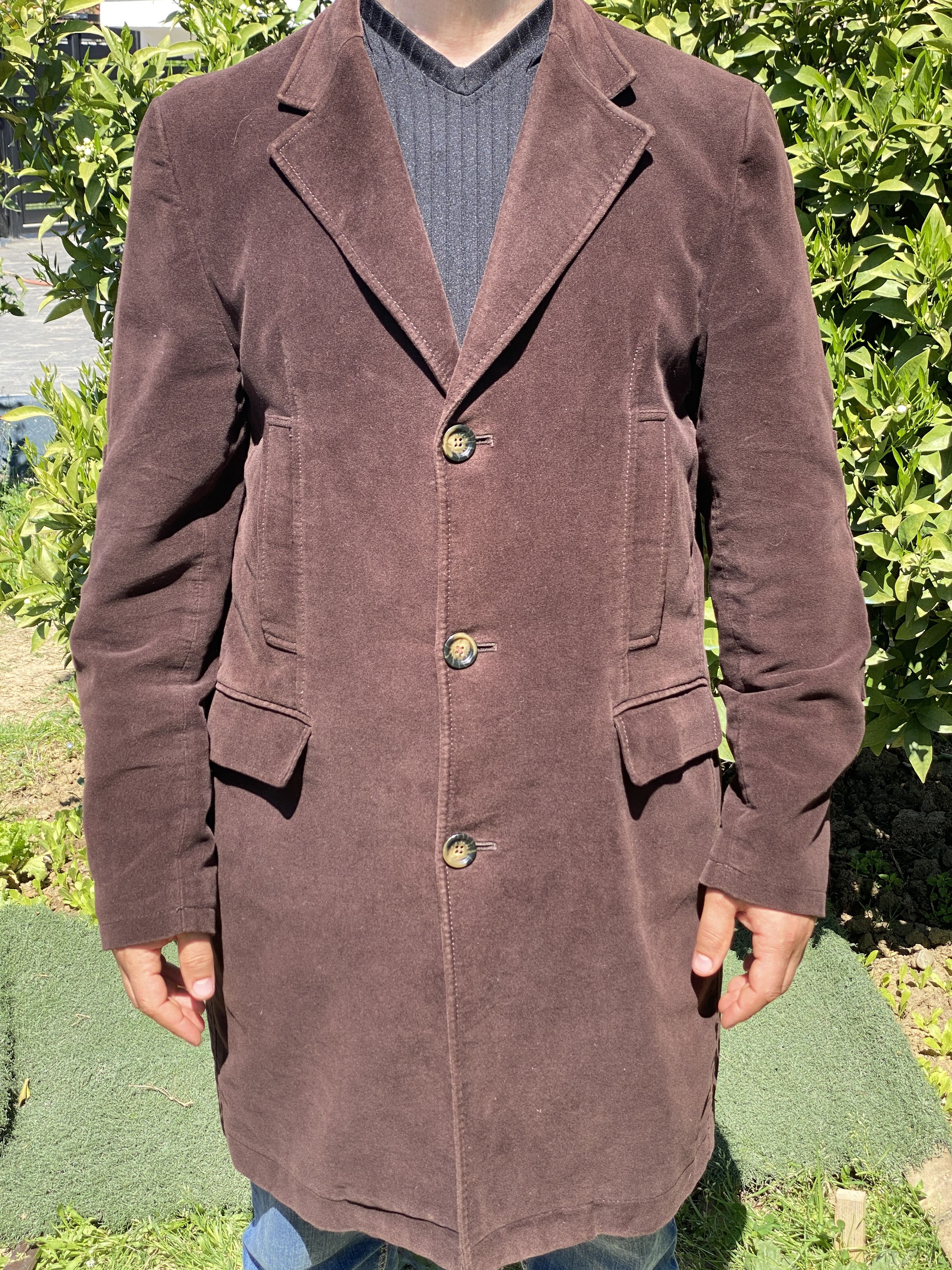Burberry Burberry London Formal Trench Blazer Jacket Size L 52 Velvet Size US L / EU 52-54 / 3 - 3 Thumbnail