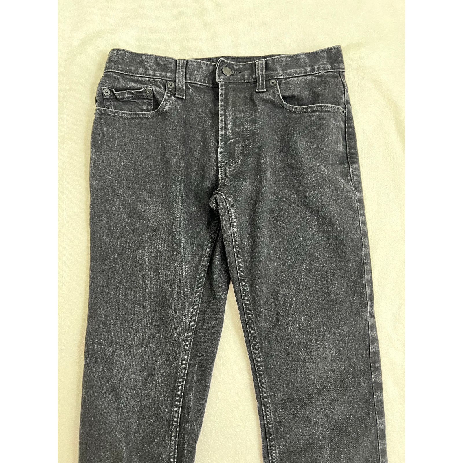 Old Navy Old Navy Mid Rise Skinny Built In Flex Black Jeans 28x30 Size 28" / US 6 / IT 42 - 2 Thumbnail