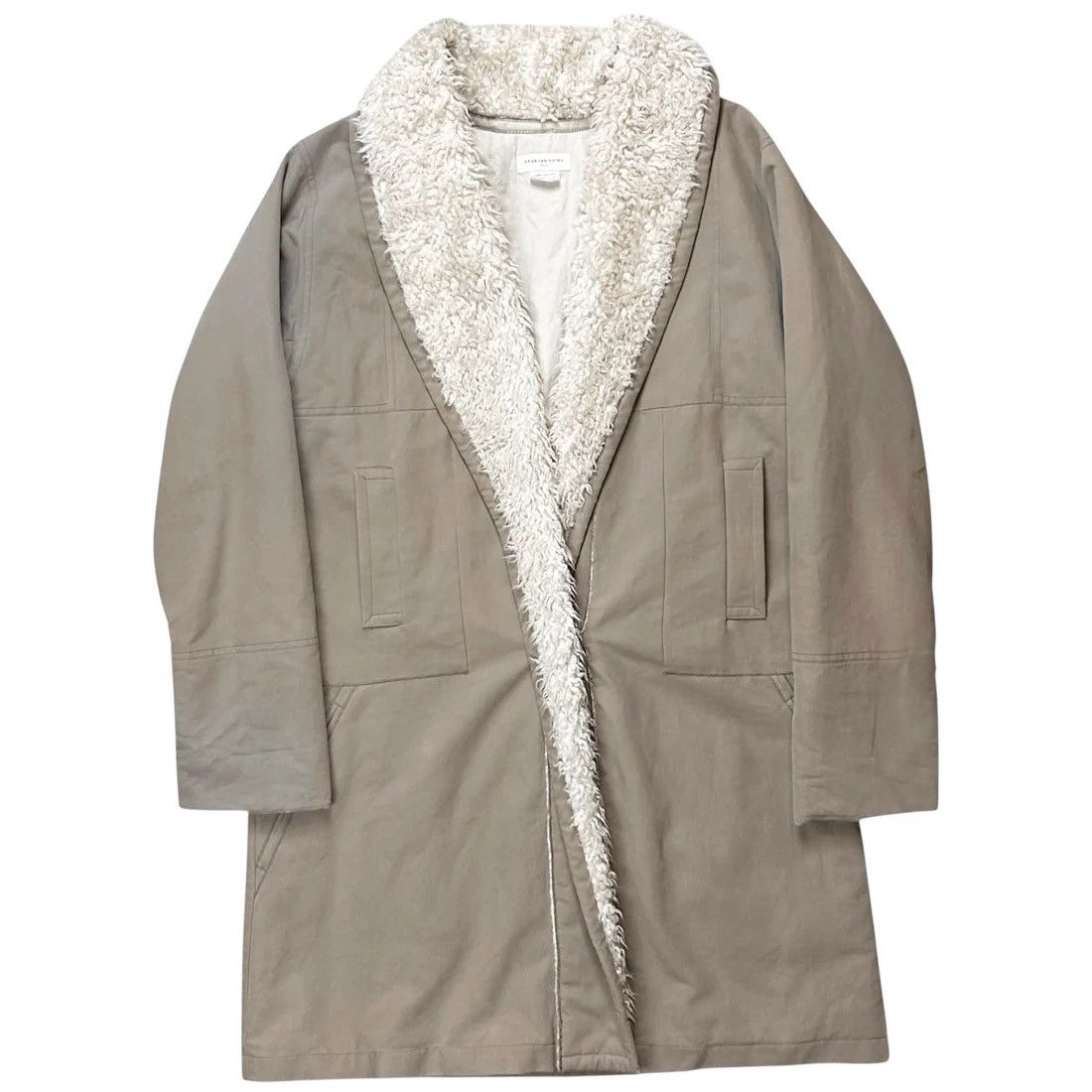Dries Van Noten Dries Van Noten Sherpa Collar Coat - AW02 Size US M / EU 48-50 / 2 - 1 Thumbnail