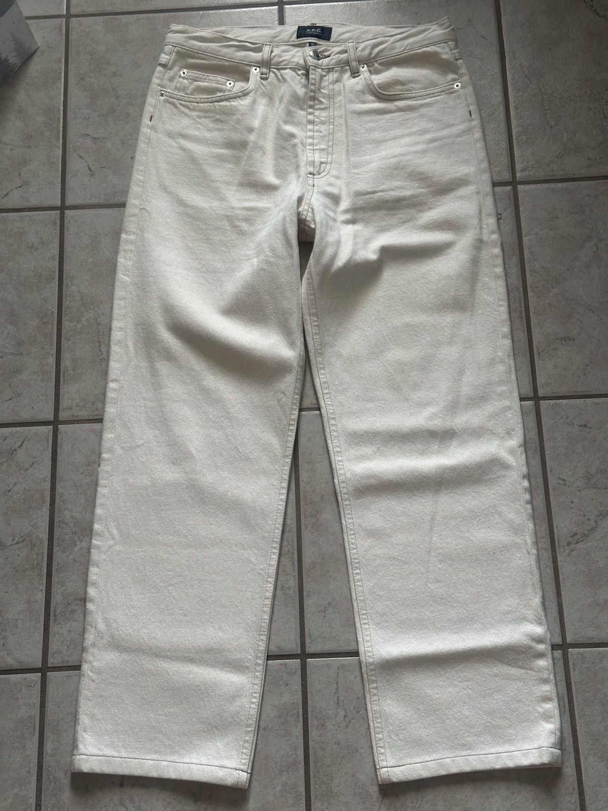 image of A P C Jeans in Beige, Men's (Size 30)