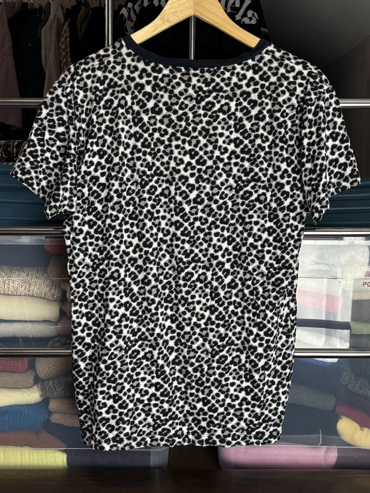 Saint Laurent Paris Saint Laurent Paris Hedi Slimane SLP Leopard Animal Cat Tee Size US M / EU 48-50 / 2 - 4 Thumbnail