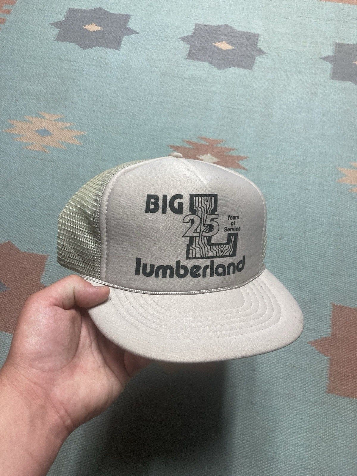 Vintage trucker hat Big L lumberland Michigan gray lumber SnapBack Size ONE SIZE - 1 Thumbnail