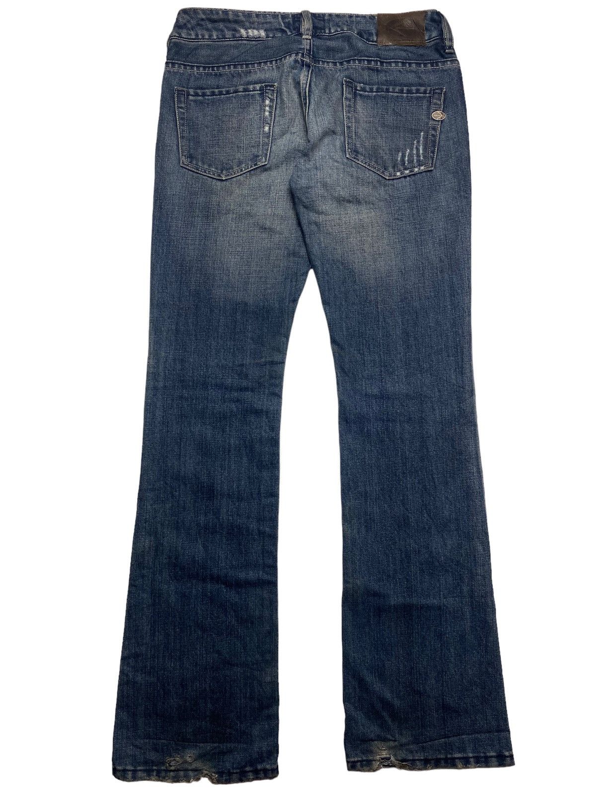 Energie 2000s Energie Italy - Mud Wash Lowrise Flared Denim Size US 28 / EU 44 - 2 Thumbnail
