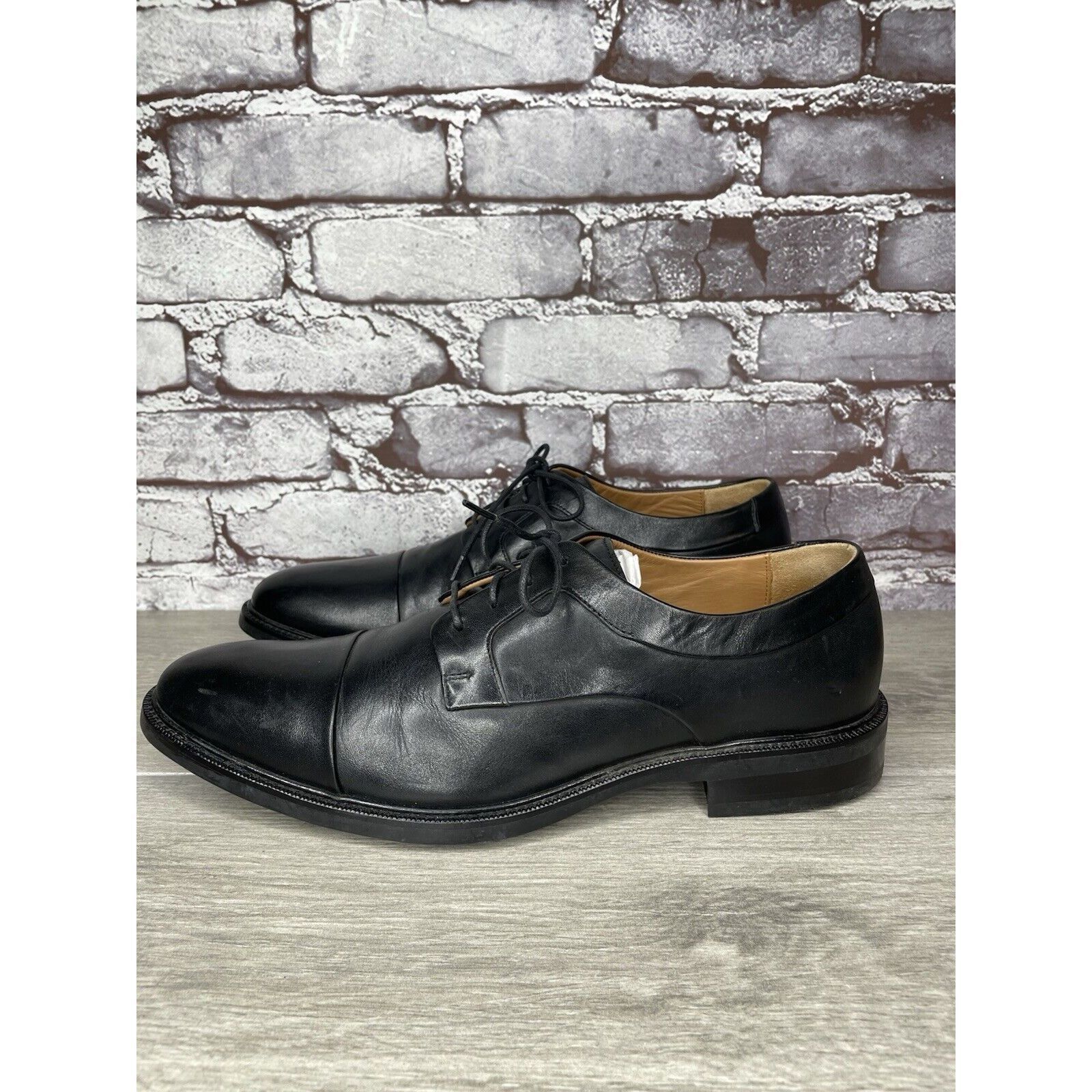 Cole Haan Cole Haan 1928 Black Leather Cap Toe Oxfords Casual Shoes Me Size US 9.5 / EU 42-43 - 3 Thumbnail