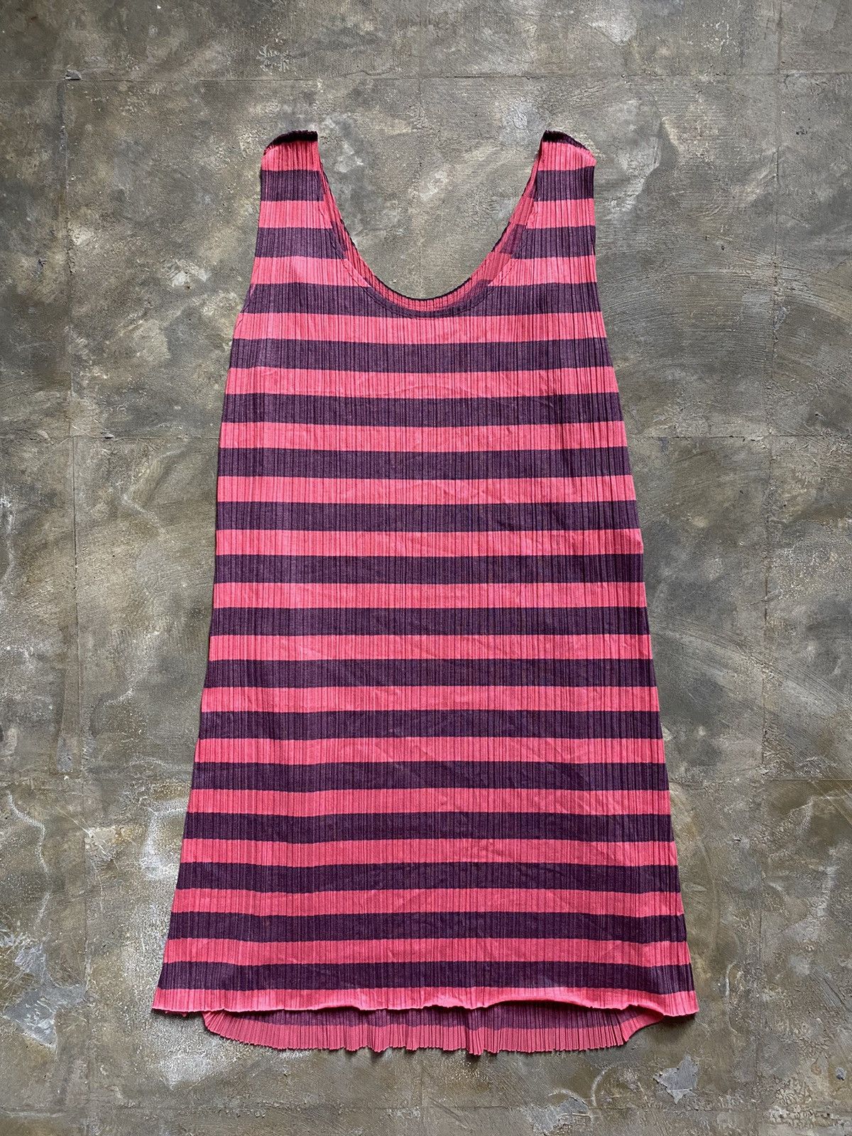 Pleats Please Issey Miyake Pleats Please Striped Dress Size M / US 6-8 / IT 42-44 - 1 Thumbnail