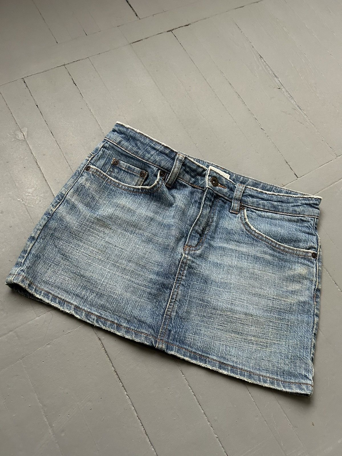 Miss Sixty × Vintage Miss Sixty denim skirt super mini Size 28" / US 6 / IT 42 - 2 Thumbnail