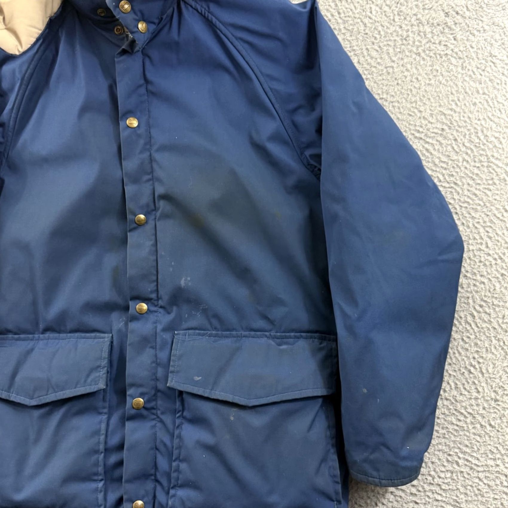 Vintage VINTAGE Woolrich Jacket Mens Small Blue Long Parka Goose Down 80s Hooded Outdoor Size US S / EU 44-46 / 1 - 6 Thumbnail