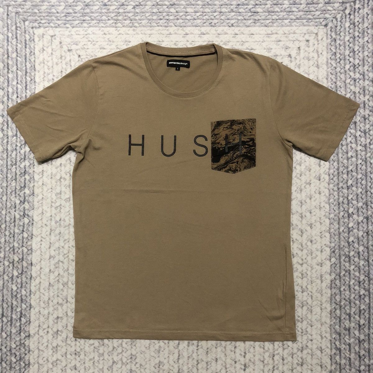 If Six Was Nine × Japanese Brand × semanticdesign Rare Semantic Design ‘HUSH’ Pocket Tees Size US S / EU 44-46 / 1 - 1 Thumbnail