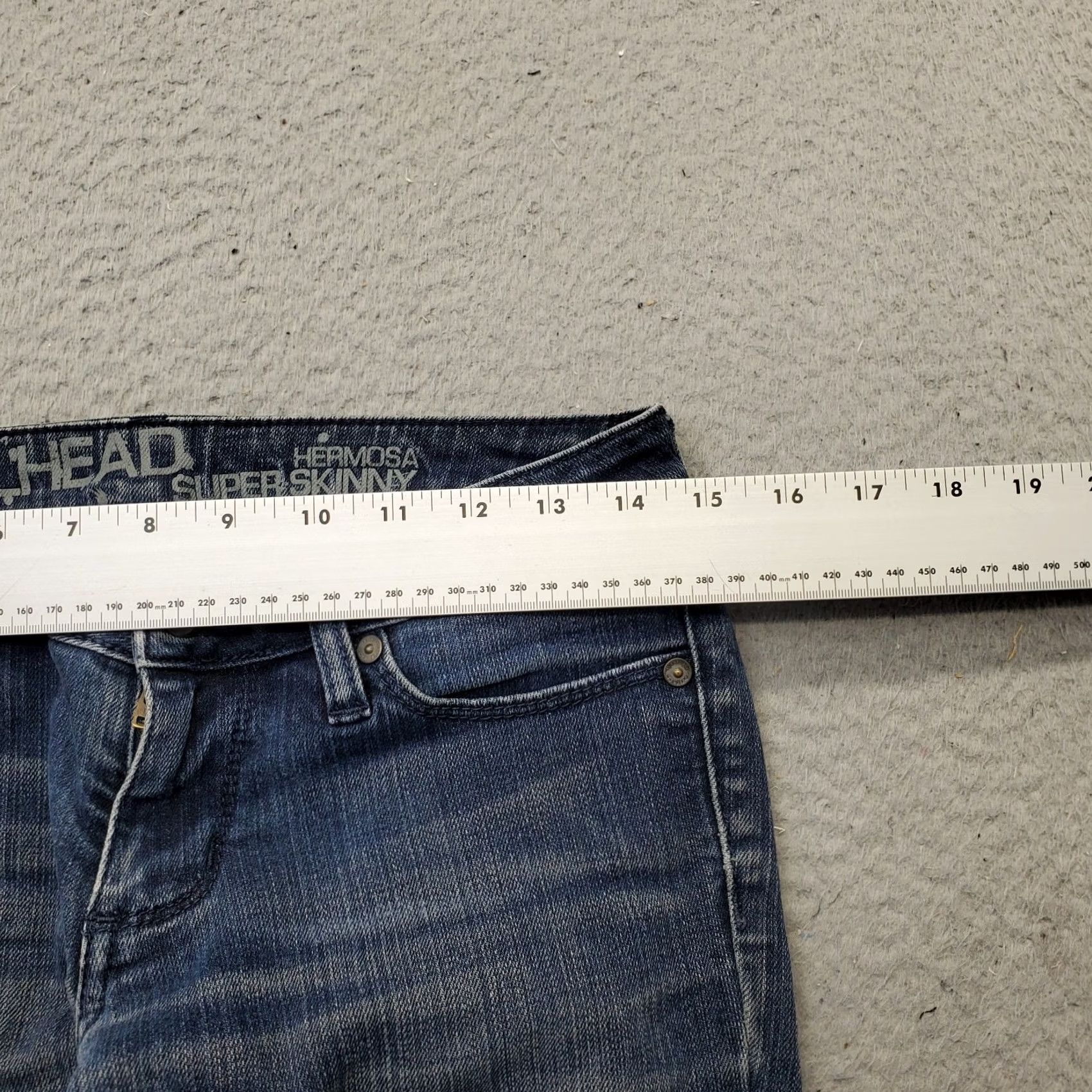 Denime Bullhead Hermosa Jeans Womens 3 Blue Denim Stretch Medium Wash Super Skinny Leg Jeans Size 26" / US 2 / IT 38 - 6 Thumbnail