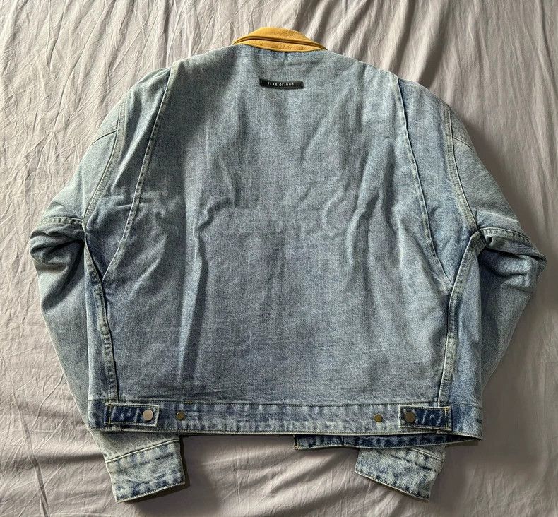 Fear of God Fear of God Suede cowhide collar washed denim jacket Size US XS / EU 42 / 0 - 2 Thumbnail