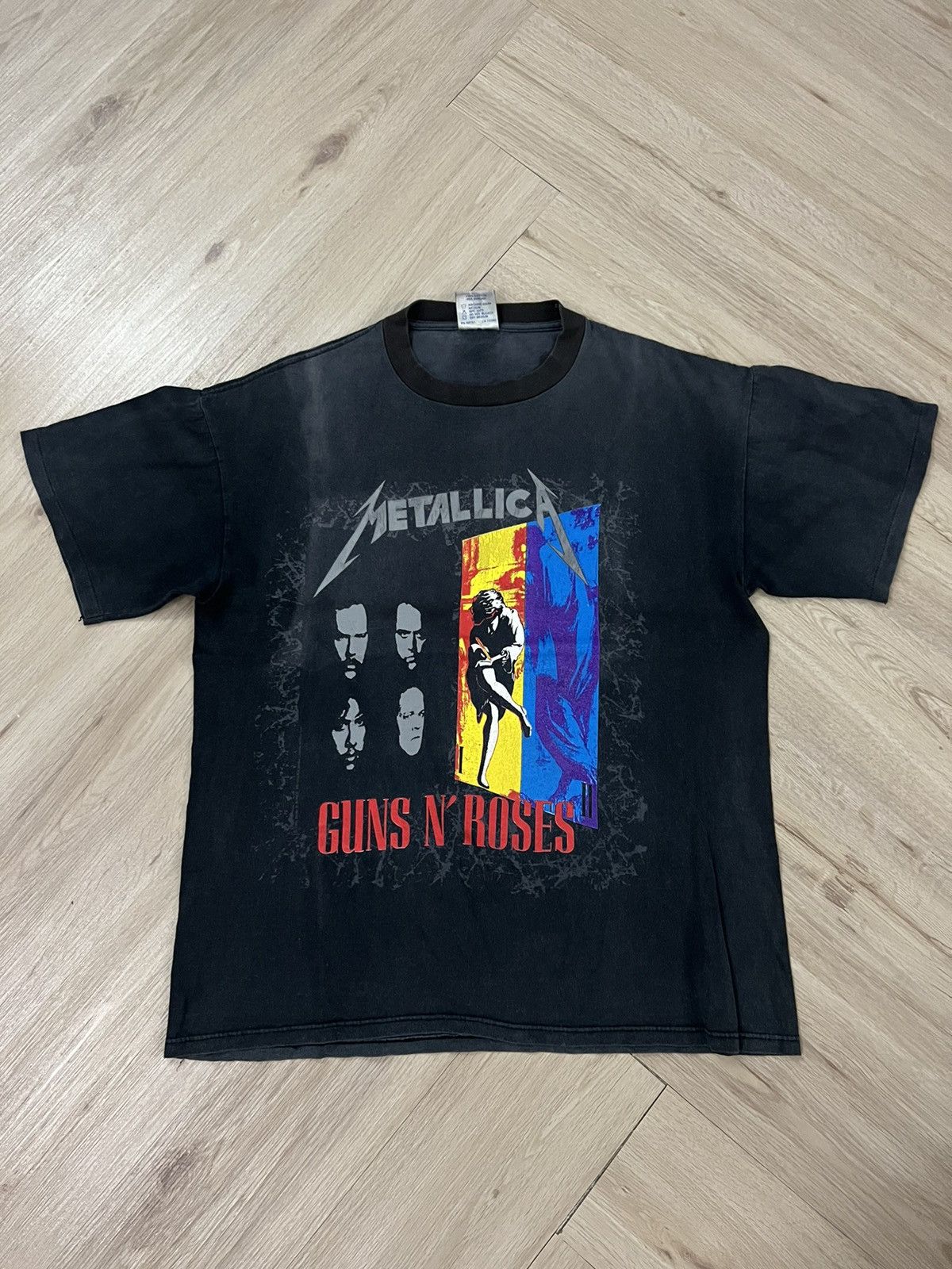 Vintage Metallica & Guns N Roses 1992 Shirt Short Sleeve T Shirts