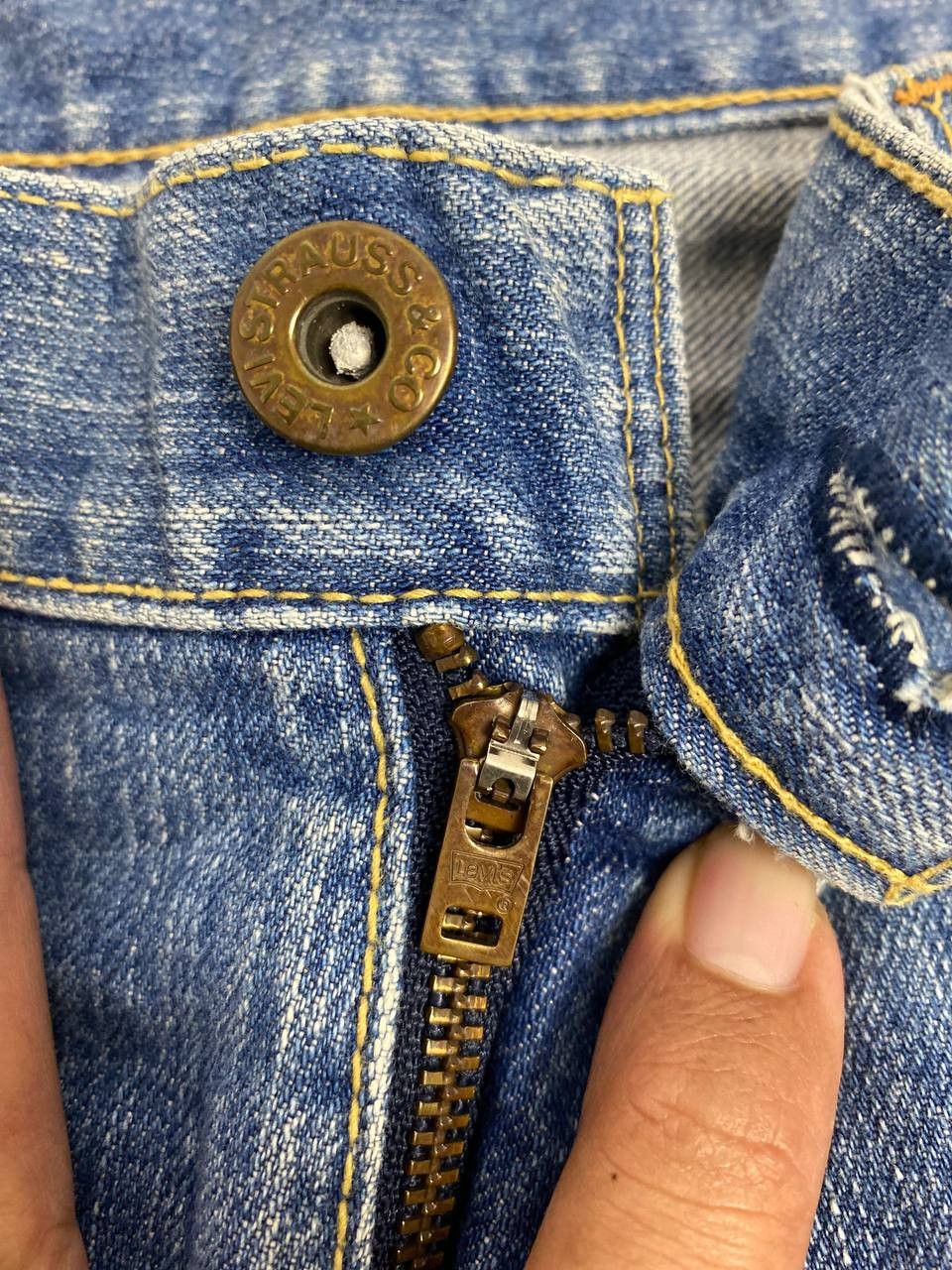 Levi's vintage levis 503 shorts distressed denim nice design Size US 36 / EU 52 - 13 Thumbnail