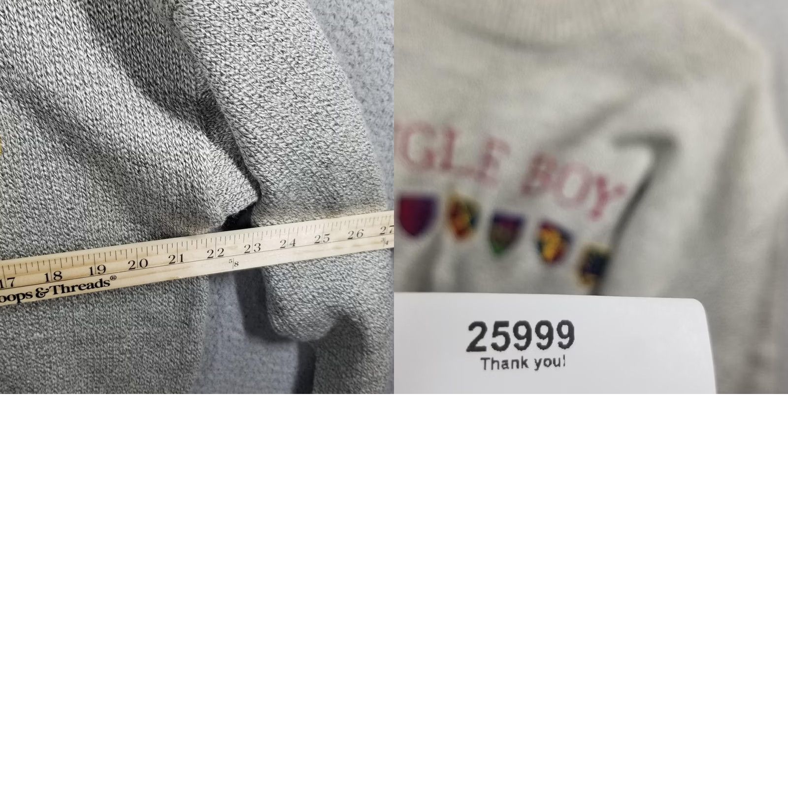 Bugle Boy Bugle Boy Sweater Mens M Gray Acrylic Polyester Pullover Crewneck Logo Size US M / EU 48-50 / 2 - 8 Thumbnail
