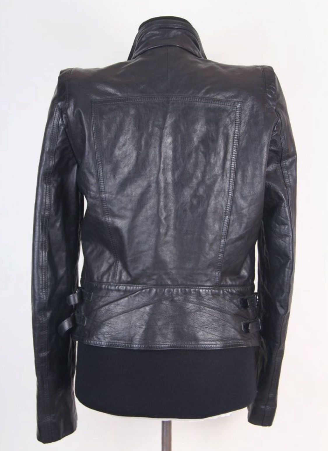 Gucci Gucci by Tom Ford Leather Biker Zip Up Detail Jacket Size M / US 6-8 / IT 42-44 - 3 Thumbnail