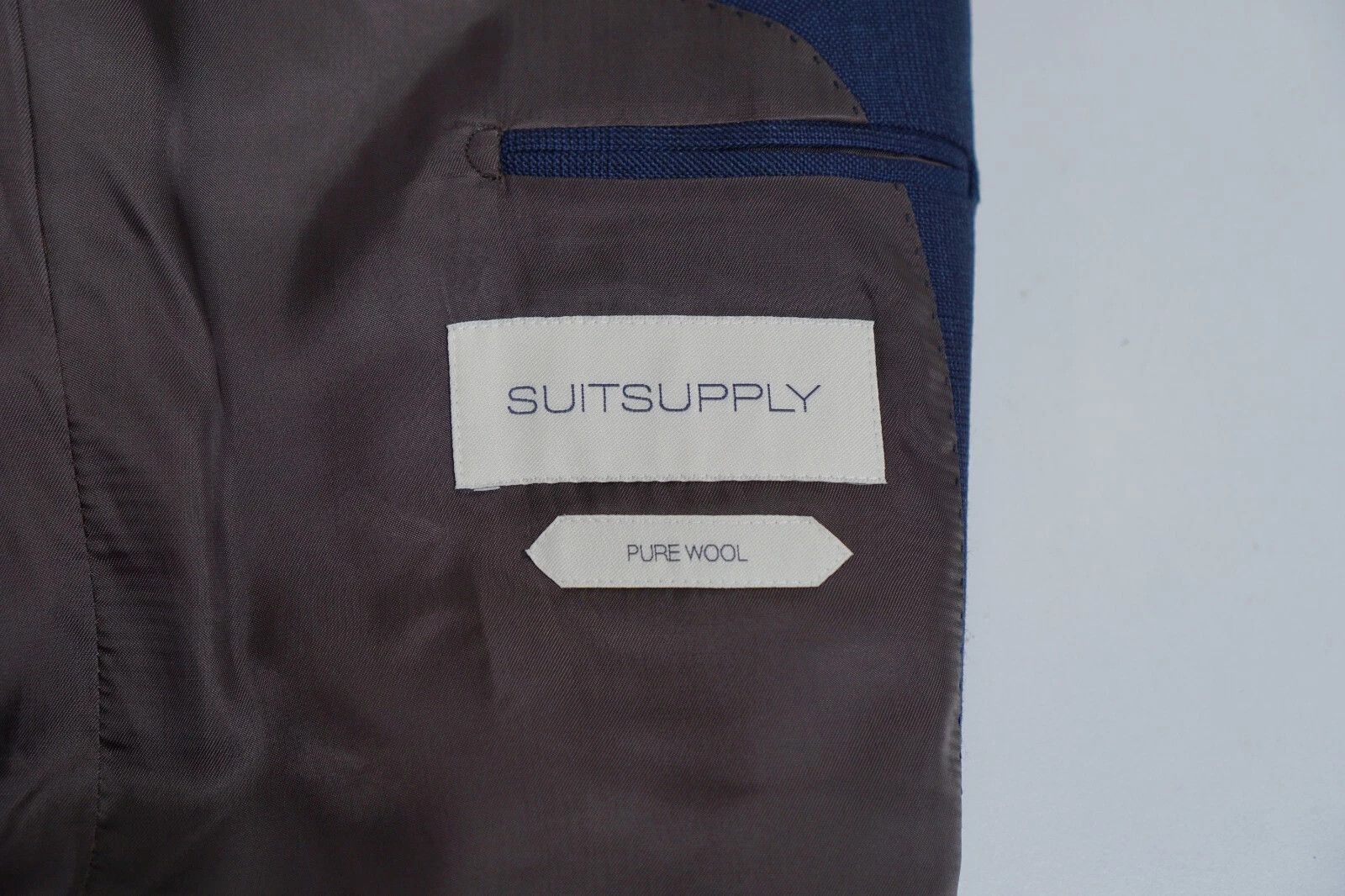Suitsupply Men Suitsupply Blazer Lazio Wool Blue Vitale Barberis US38 Size 38R - 5 Thumbnail
