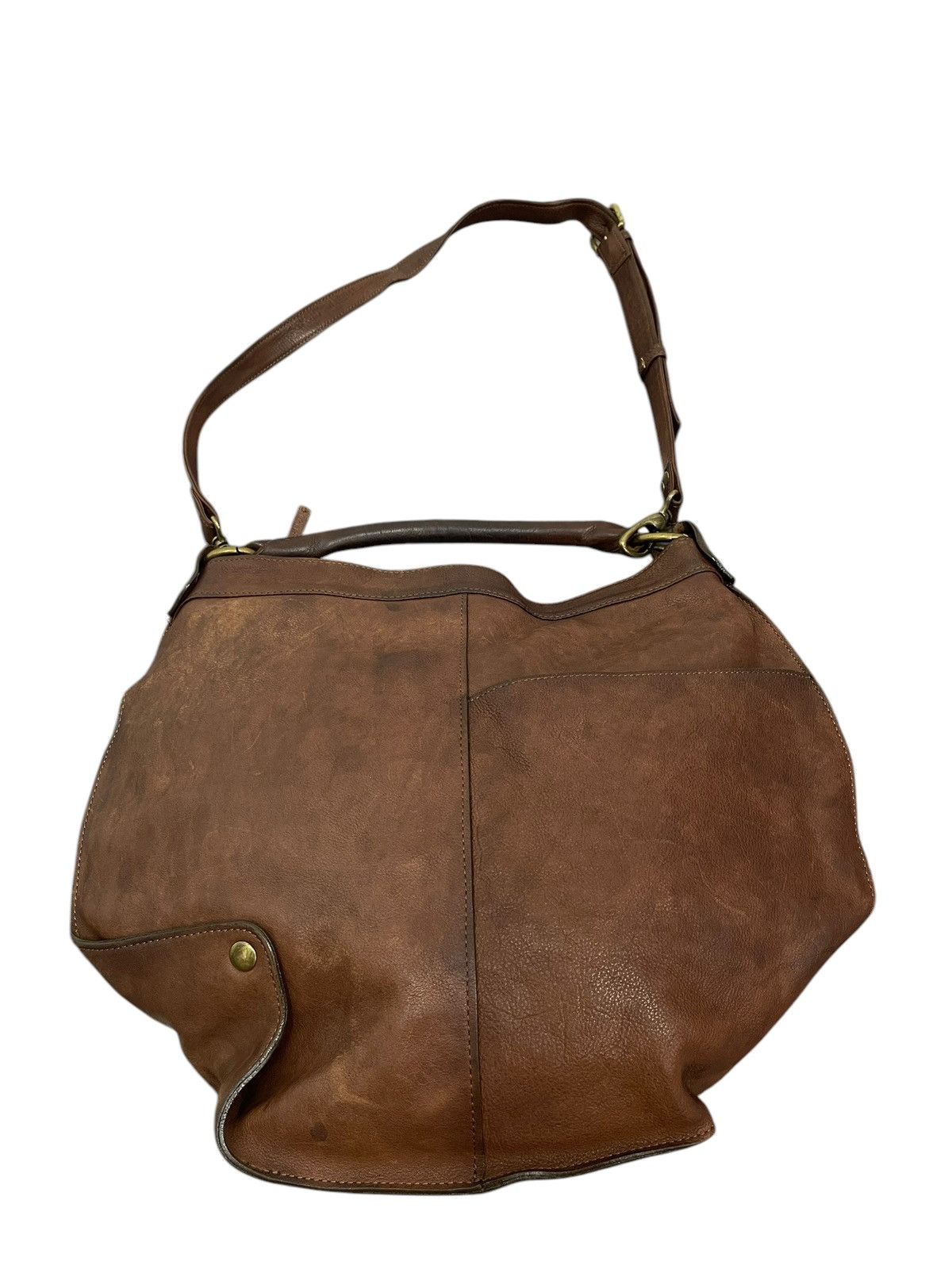 Leather Full Leather Patina Hungry Bum Shoulder Bag 1🟩7 Size ONE SIZE - 6 Thumbnail