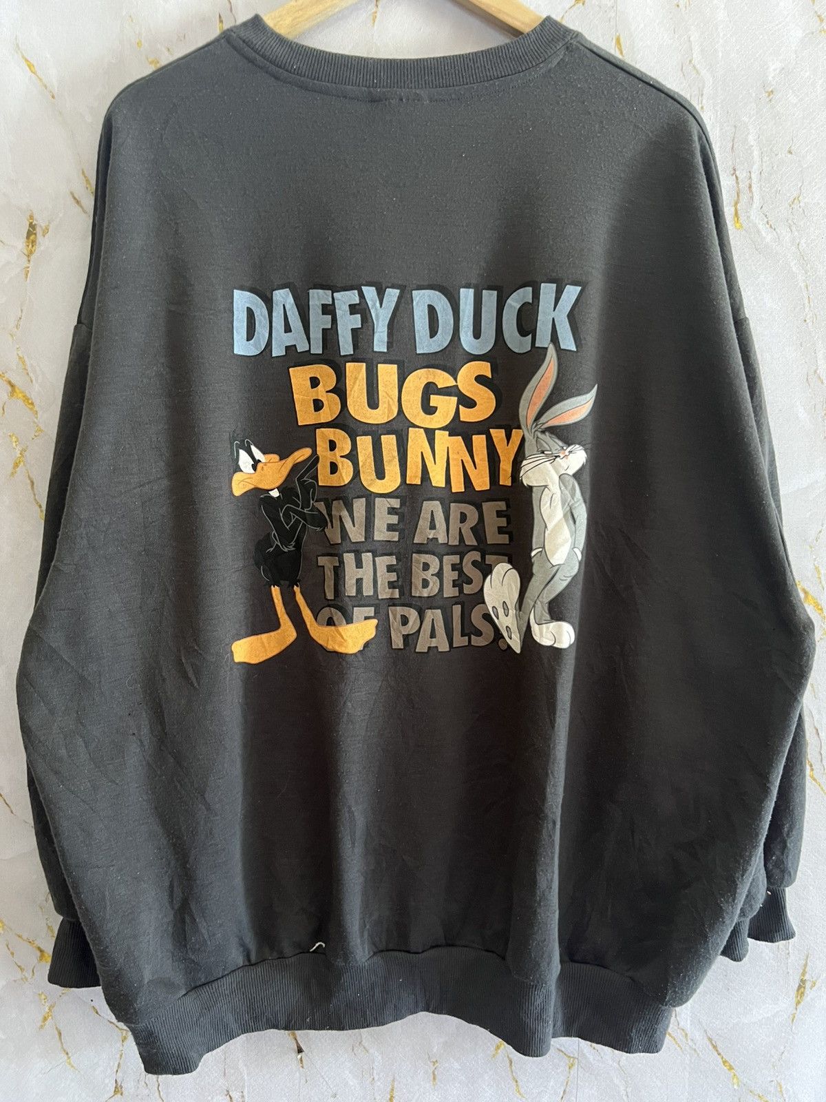 Vintage Vintage Bugs Bunny & Daffy Duck Sweatshirt Size US L / EU 52-54 / 3 - 2 Thumbnail
