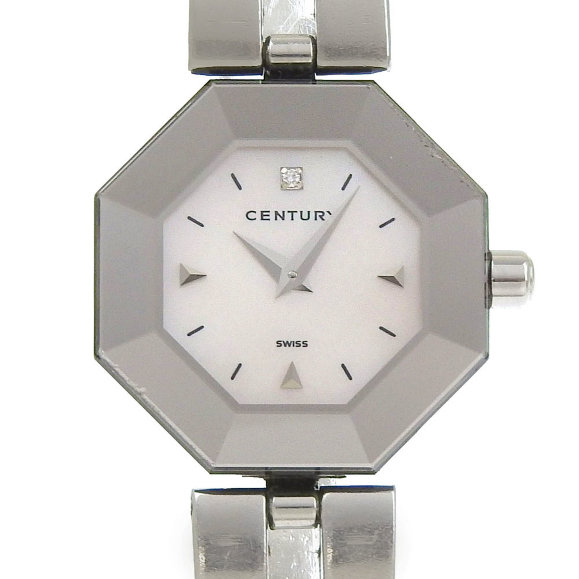 Other Century Time Gem Women's Watch, 1-Diamond, Stainless Steel, Quartz, Analog, White Mother-of-Pearl Dial Size ONE SIZE - 1 Thumbnail