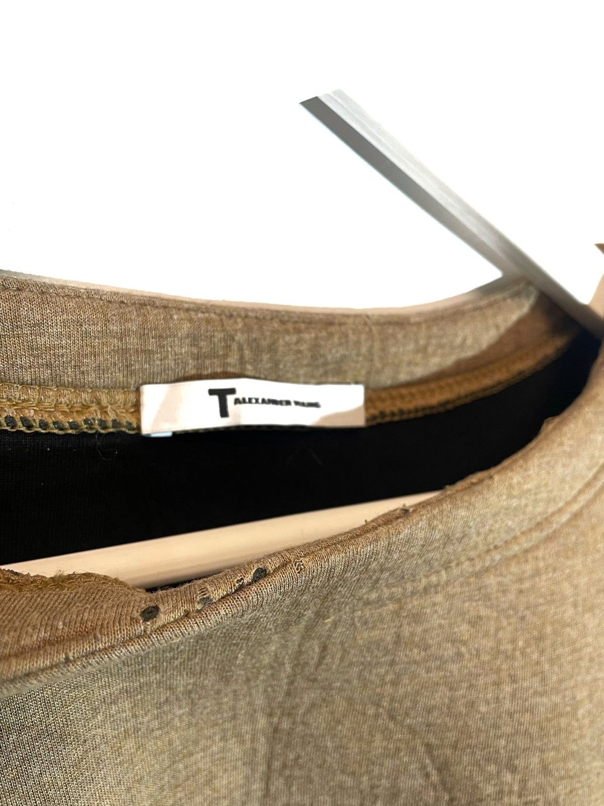 Alexander Wang × Designer Alexander Wang Neoprene T Shirt Women Brown Crop Oversized Size M / US 6-8 / IT 42-44 - 7 Thumbnail