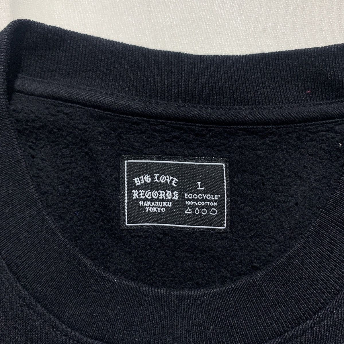 Band Tees × Japanese Brand BIG LOVE RECORDS CLASSIC LOGO SWEATSHIRT Size US L / EU 52-54 / 3 - 4 Thumbnail