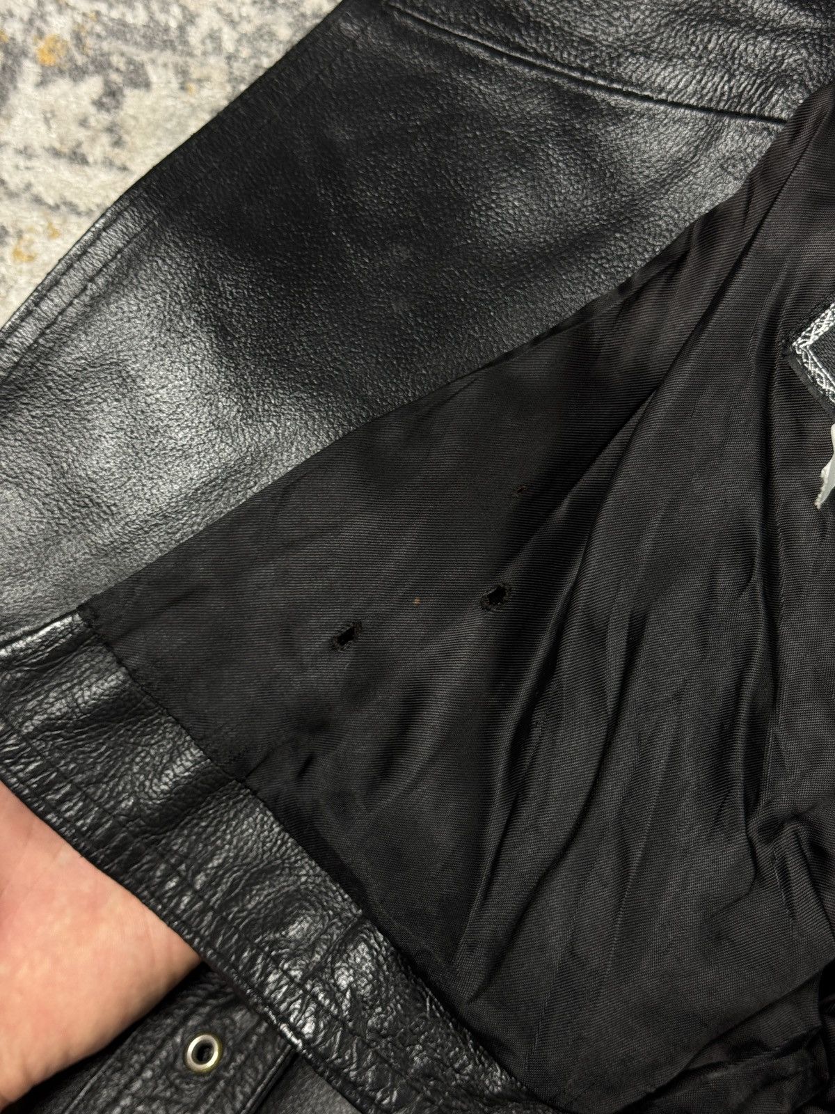 Versace Vintage Versace Jeans Couture Biker Leather Crop Jacket Size US M / EU 48-50 / 2 - 19 Thumbnail