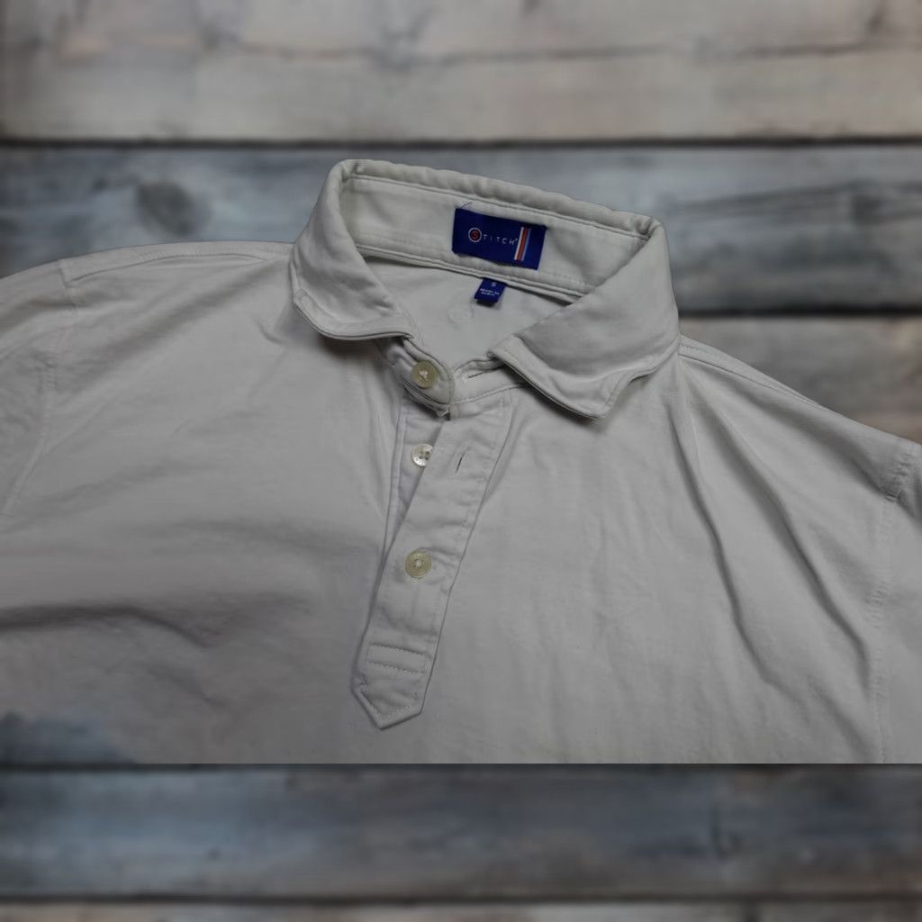 Vintage Stitch Polo Shirt Mens Small White Short Sleeve Giza Cotton Casual Classic Size US S / EU 44-46 / 1 - 1 Thumbnail