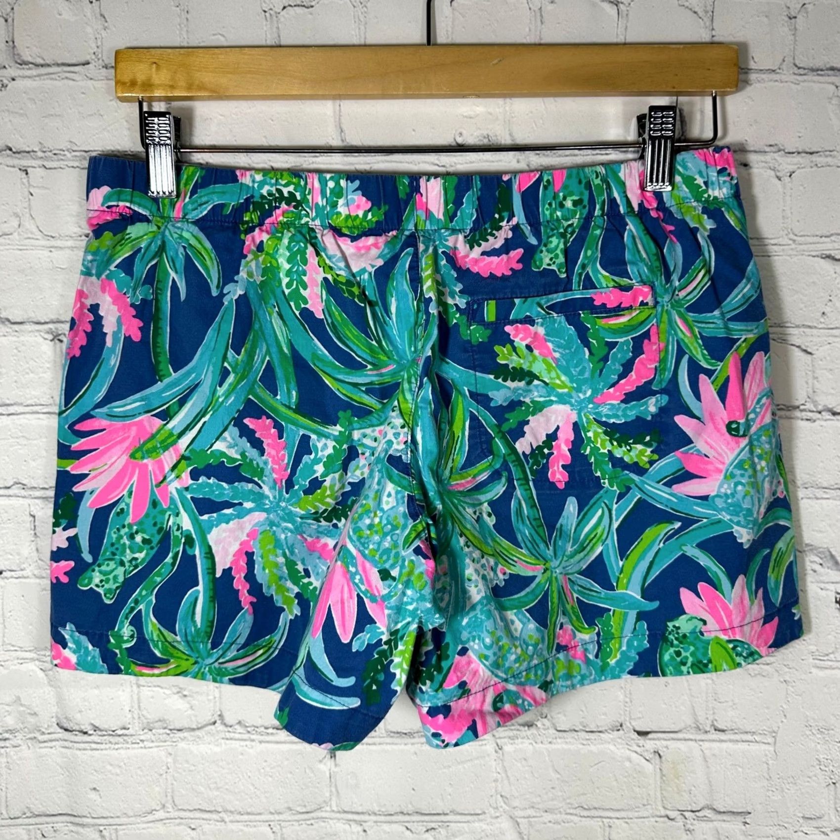 Lilly Pulitzer Lilly Pulitzer Callahan Shorts Womens S Multicolor Floral Tropical Beach 90s? Size 29" - 7 Thumbnail