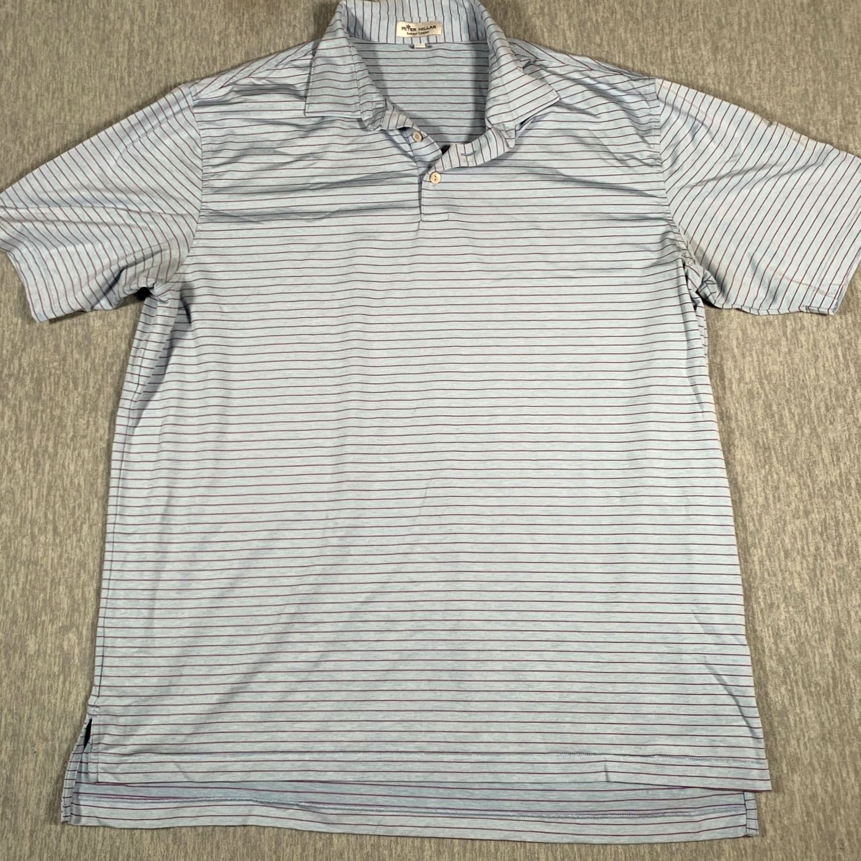 Peter Millar Peter Millar Polo Shirt Mens XL Blue Pink Stripe Summer Comfort Golf Top Size US XL / EU 56 / 4 - 3 Thumbnail