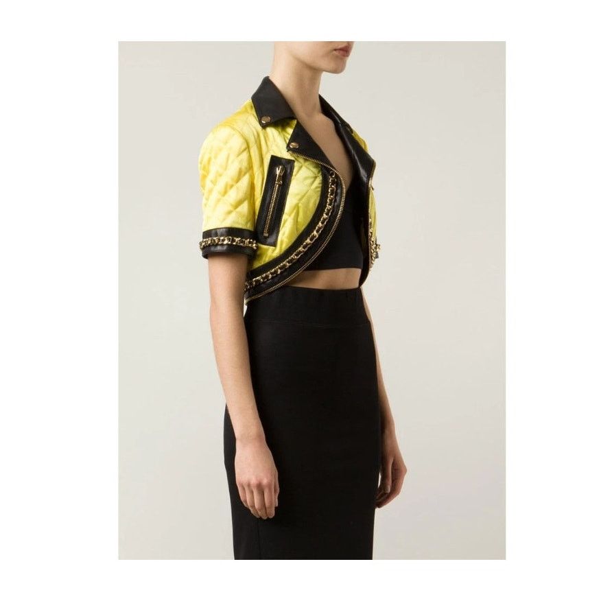 Moschino Moschino Couture Jeremy Scott BARBIE CROPPED BIKER JACKET Size M / US 6-8 / IT 42-44 - 10 Thumbnail