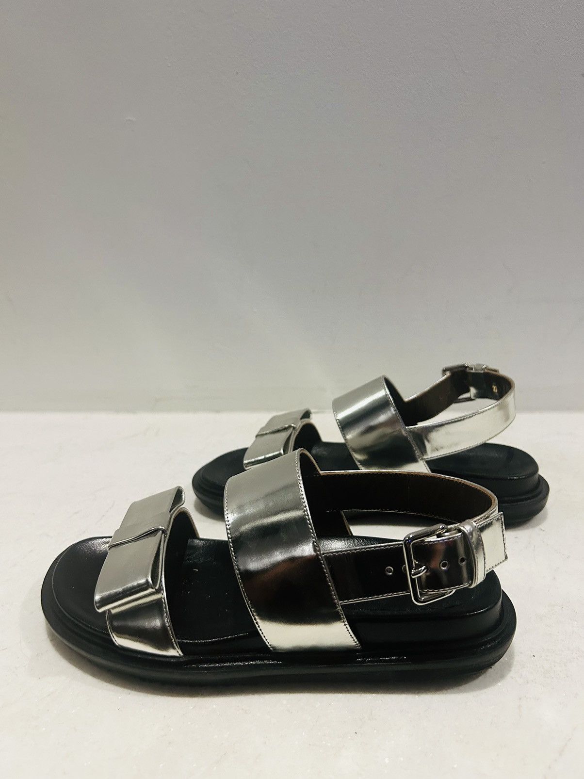 Marni New in box marni silver bow sandals. Size US 7 / IT 37 - 2 Thumbnail