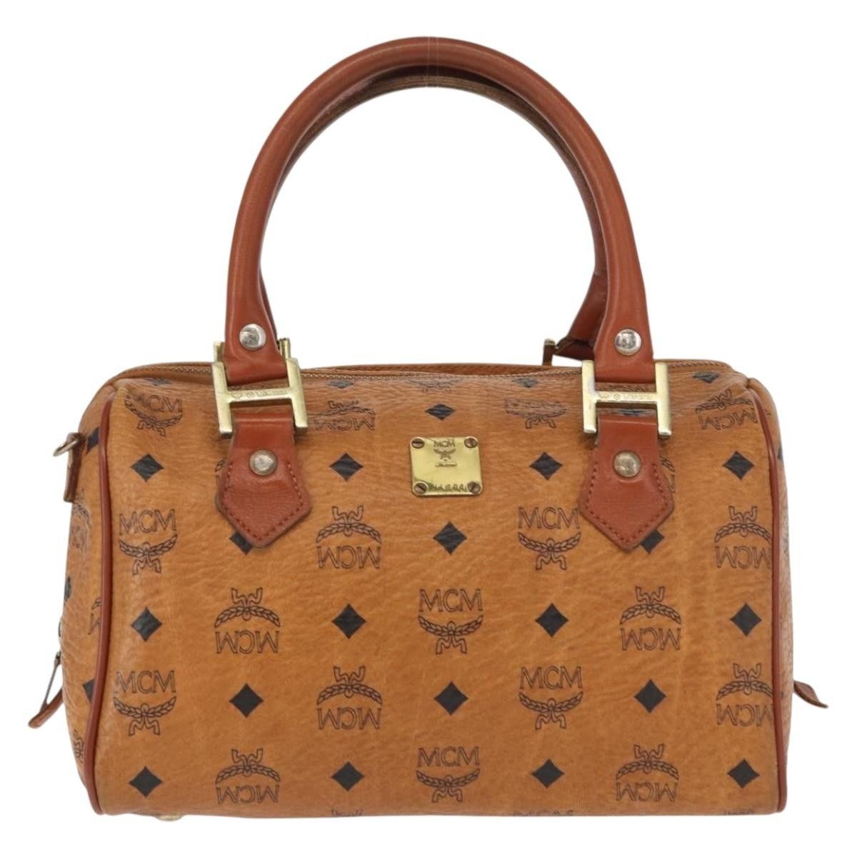 MCM MCM Visetos logogramme Handbag Canvas and Leather Size ONE SIZE - 1 Thumbnail