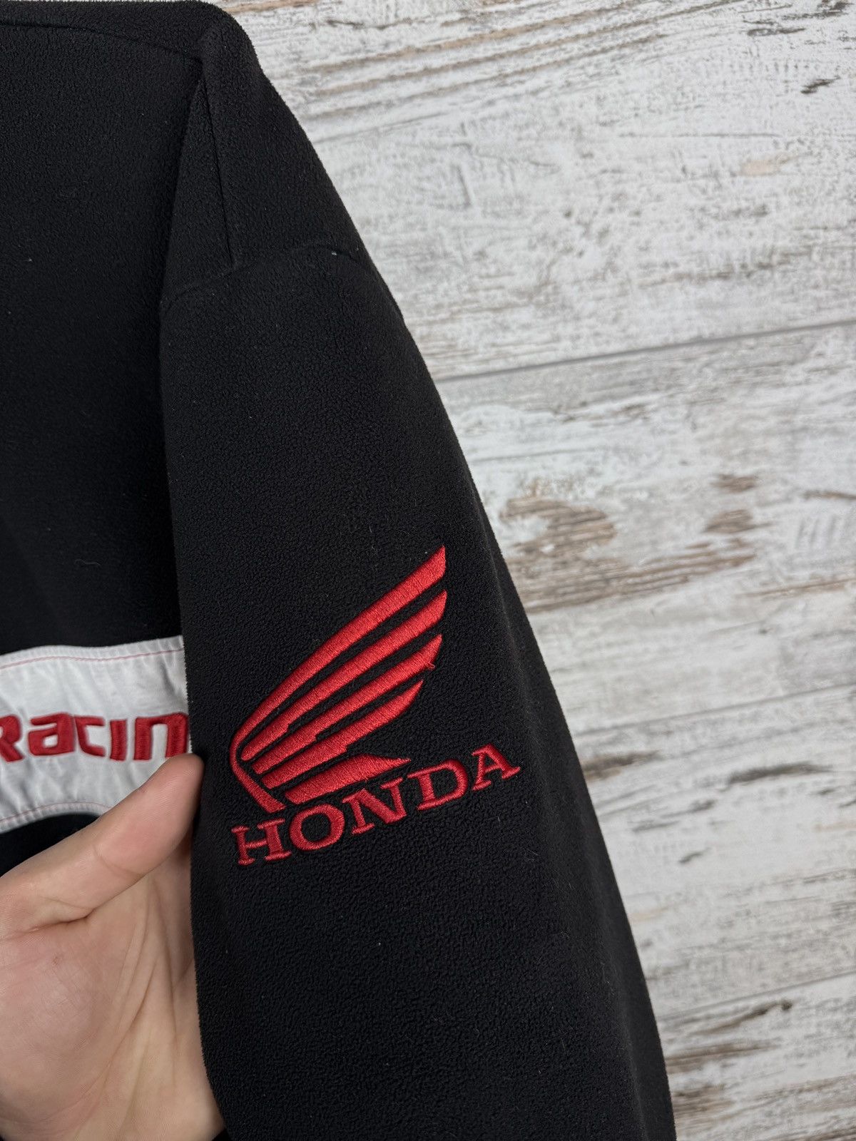 Honda Mens Vintage Honda Racing fleece jacket olympic full zip Size US XL / EU 56 / 4 - 5 Thumbnail