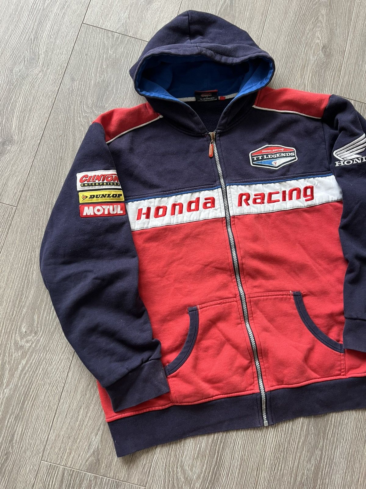 Honda Vintage Honda Racing Zip Hoodie Size US XL / EU 56 / 4 - 3 Thumbnail