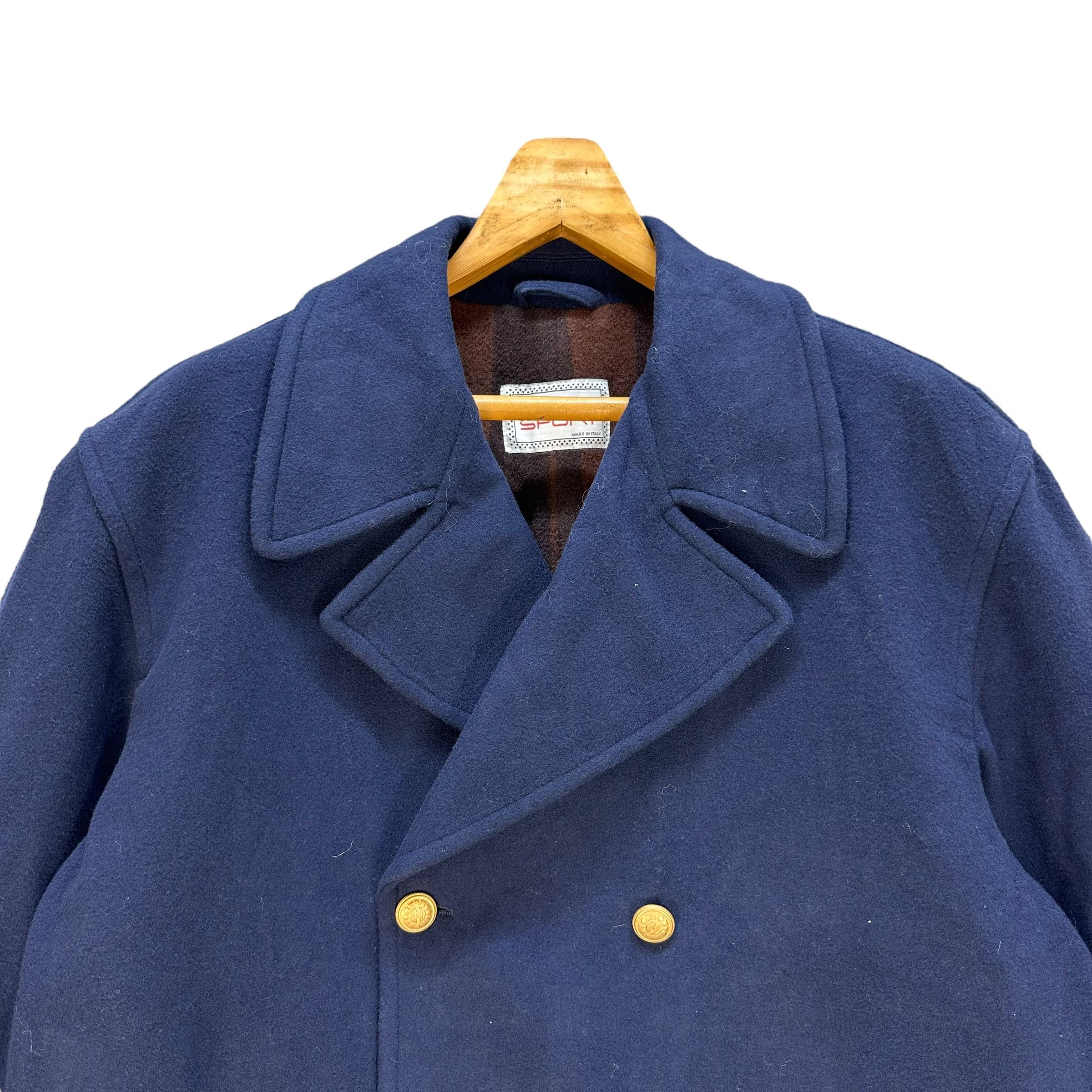 GianMarco Venturi GIAN MARCO VENTURI Sport Double Breasted Wool Coat #A64-1541 Size US XL / EU 56 / 4 - 2 Thumbnail