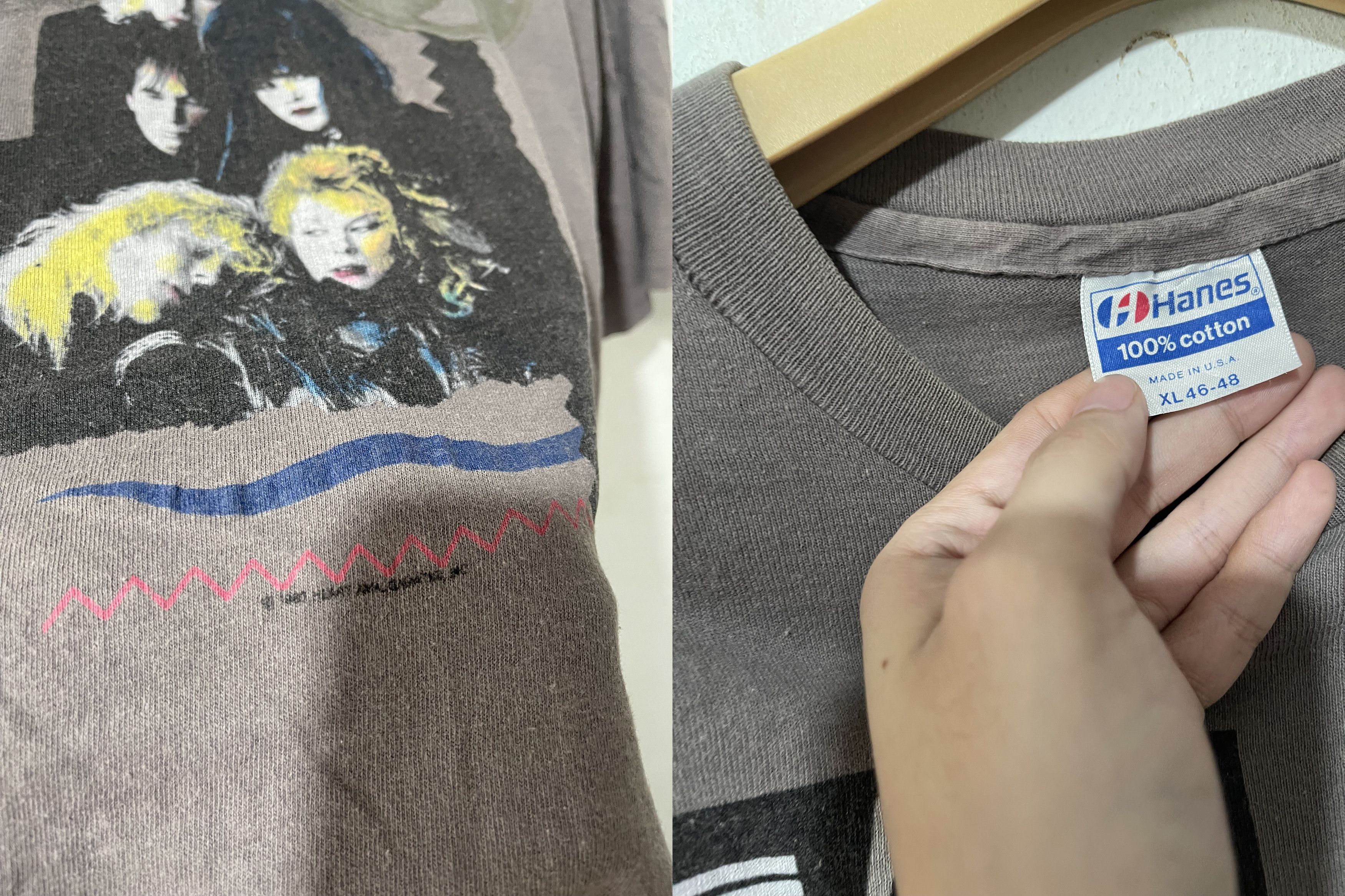 Band Tees × Vintage Vintage 80s Heart Shirt / 1987 Bad Animals Tour Size US L / EU 52-54 / 3 - 5 Thumbnail